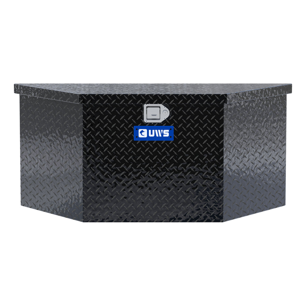 UWS TBV-49-BLK Gloss Black Aluminum 49" Trailer Tongue Box (LTL Shipping Only)