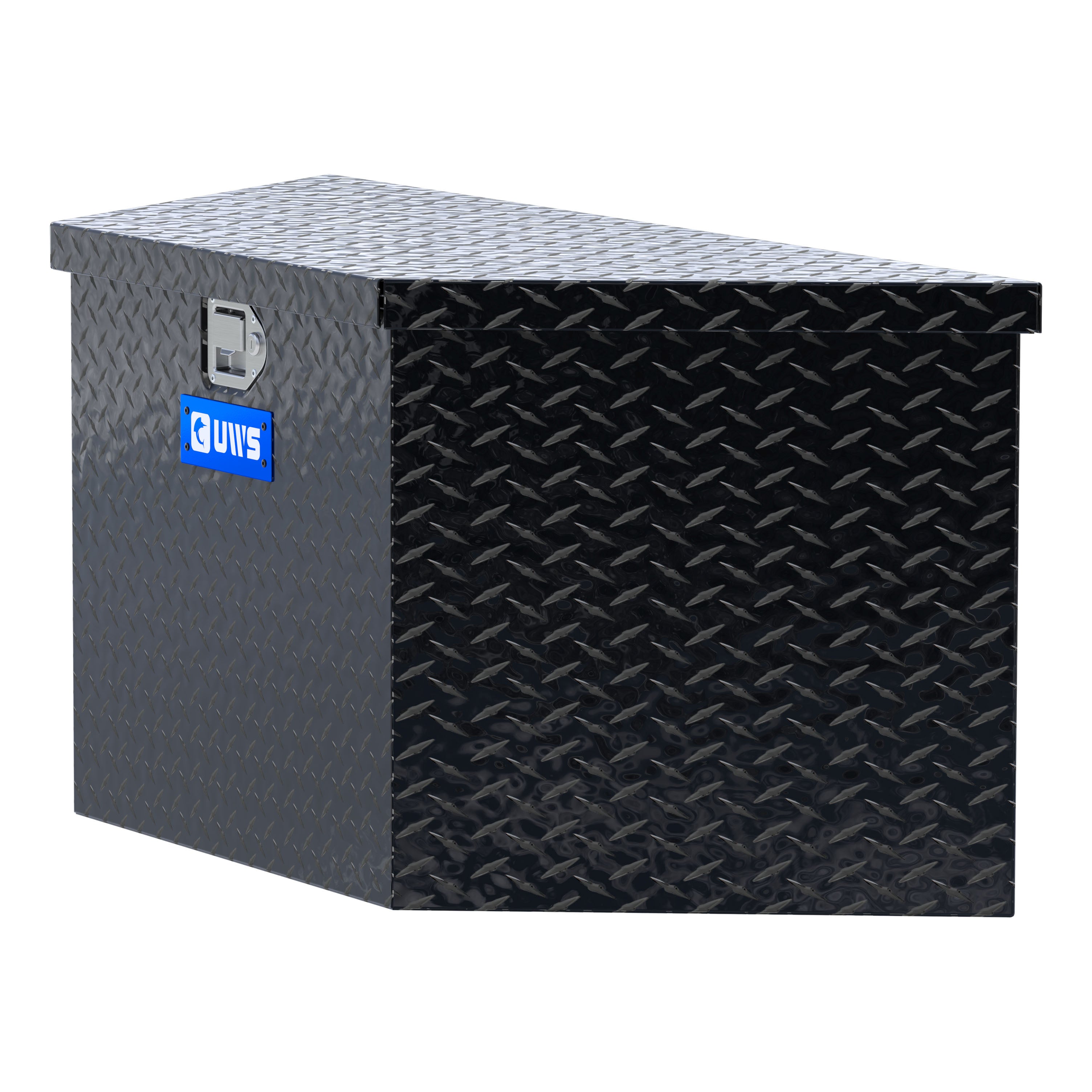 UWS TBV-49-BLK Gloss Black Aluminum 49" Trailer Tongue Box (LTL Shipping Only)