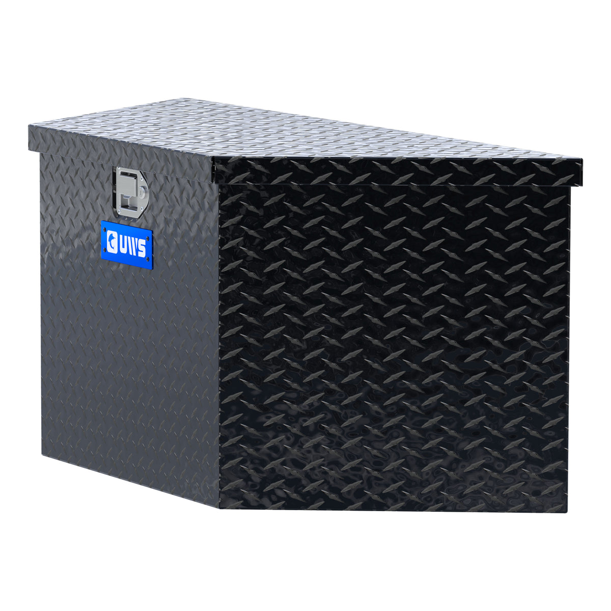 UWS TBV-49-BLK Gloss Black Aluminum 49" Trailer Tongue Box (LTL Shipping Only)