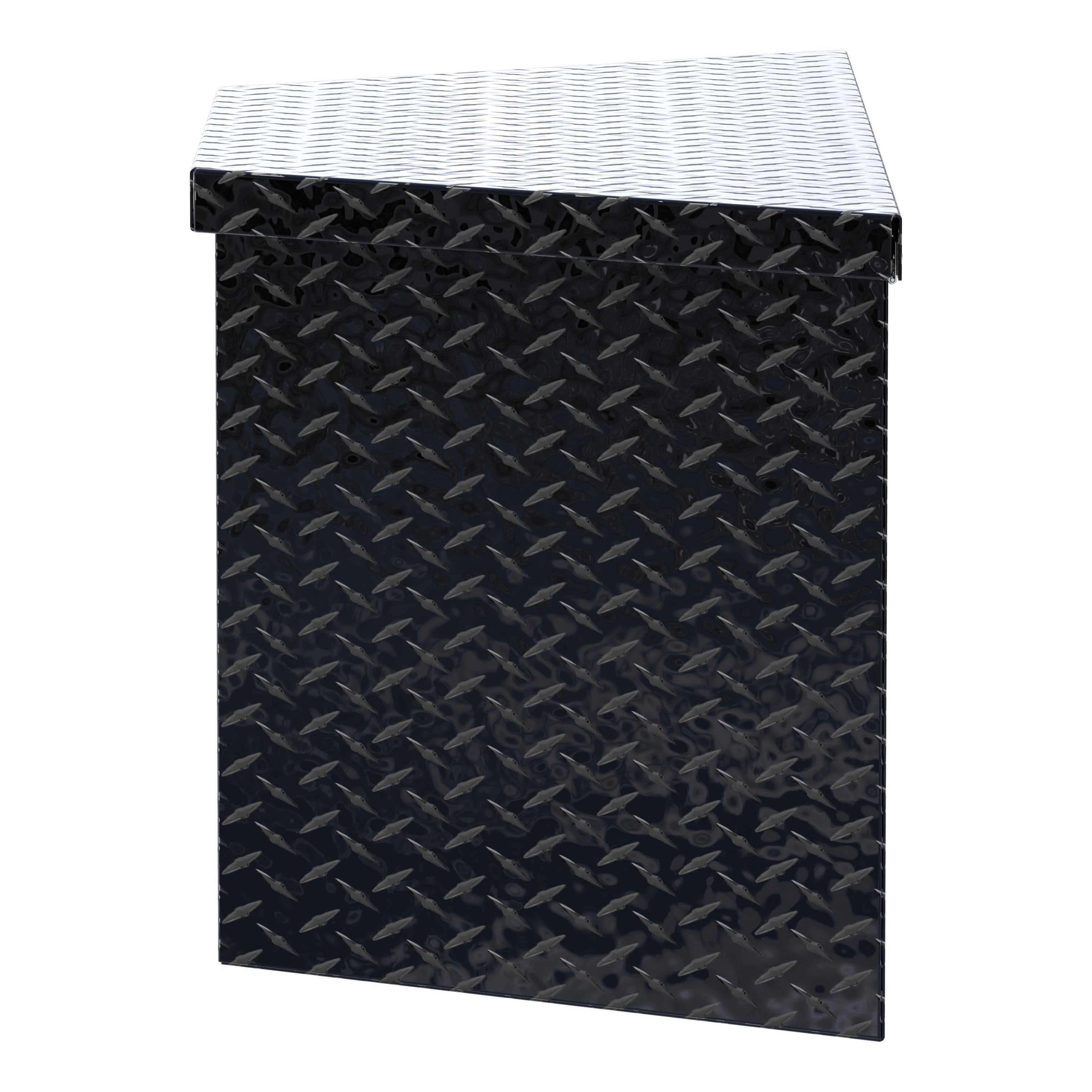 UWS TBV-49-BLK Gloss Black Aluminum 49" Trailer Tongue Box (LTL Shipping Only)