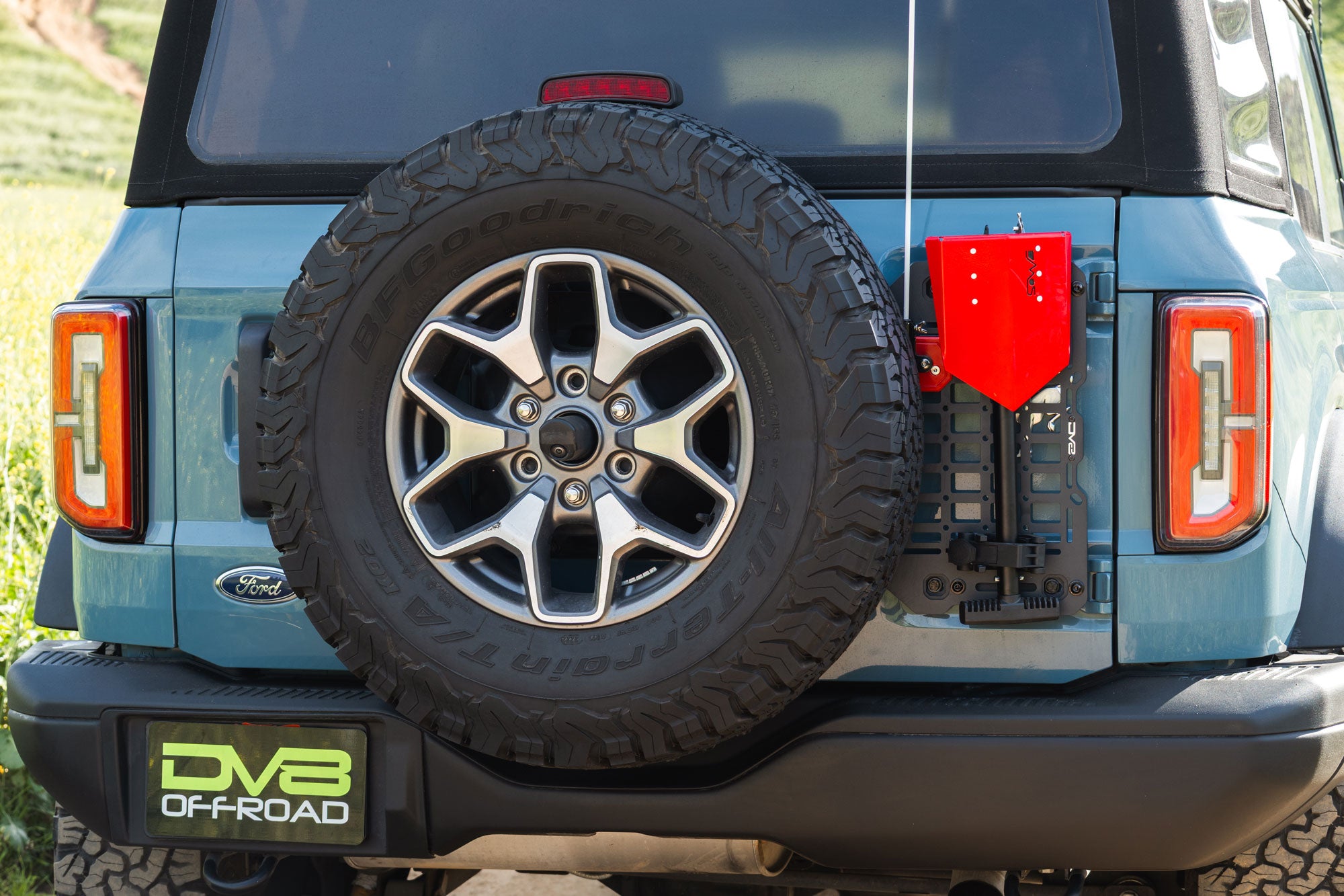 2021 2025 Ford Bronco Tailgate Reinforcement Molle Panel DV8 Offroad