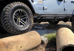 TrailSlider Step System Cab Length (2 Steps per Side) 2020-2025 Jeep Gladiator Textured Black NFab