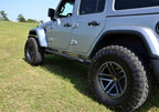 TrailSlider Step System Cab Length (2 Steps per Side) 2020-2025 Jeep Gladiator Textured Black NFab