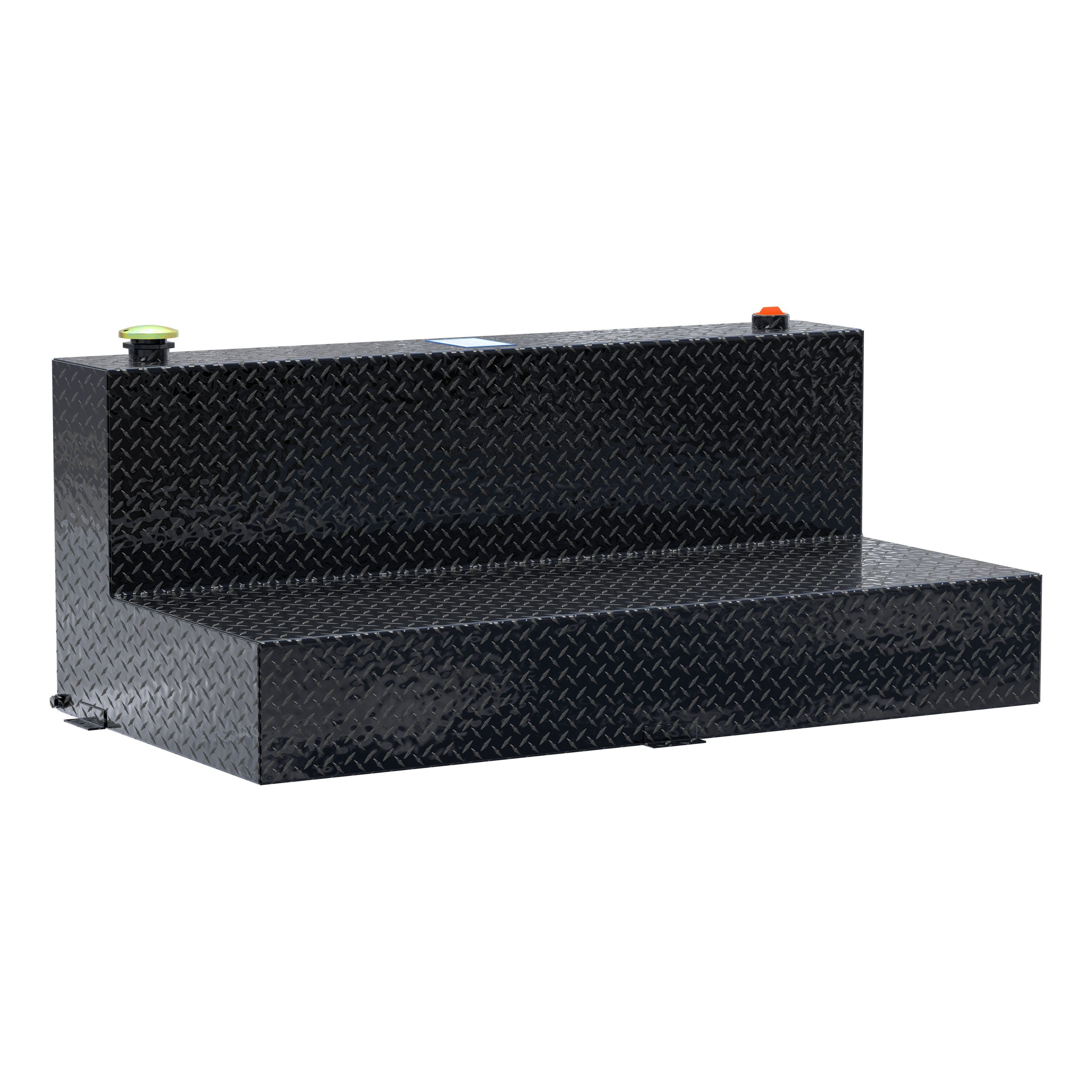 UWS TT-100-L-T-P-B Gloss Black 100-Gallon L-Shape Aluminum Transfer Tank