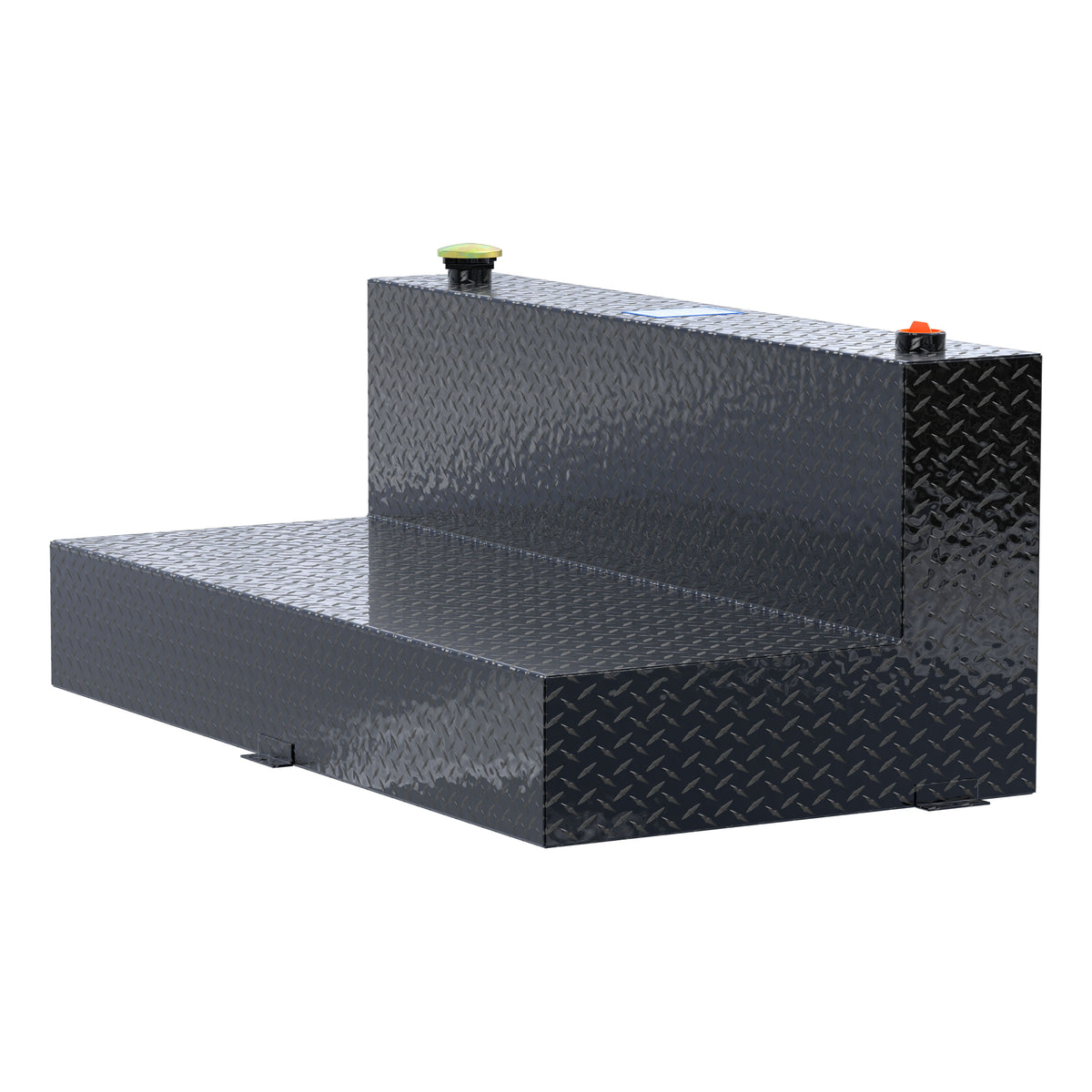 UWS TT-100-L-T-P-B Gloss Black 100-Gallon L-Shape Aluminum Transfer Tank