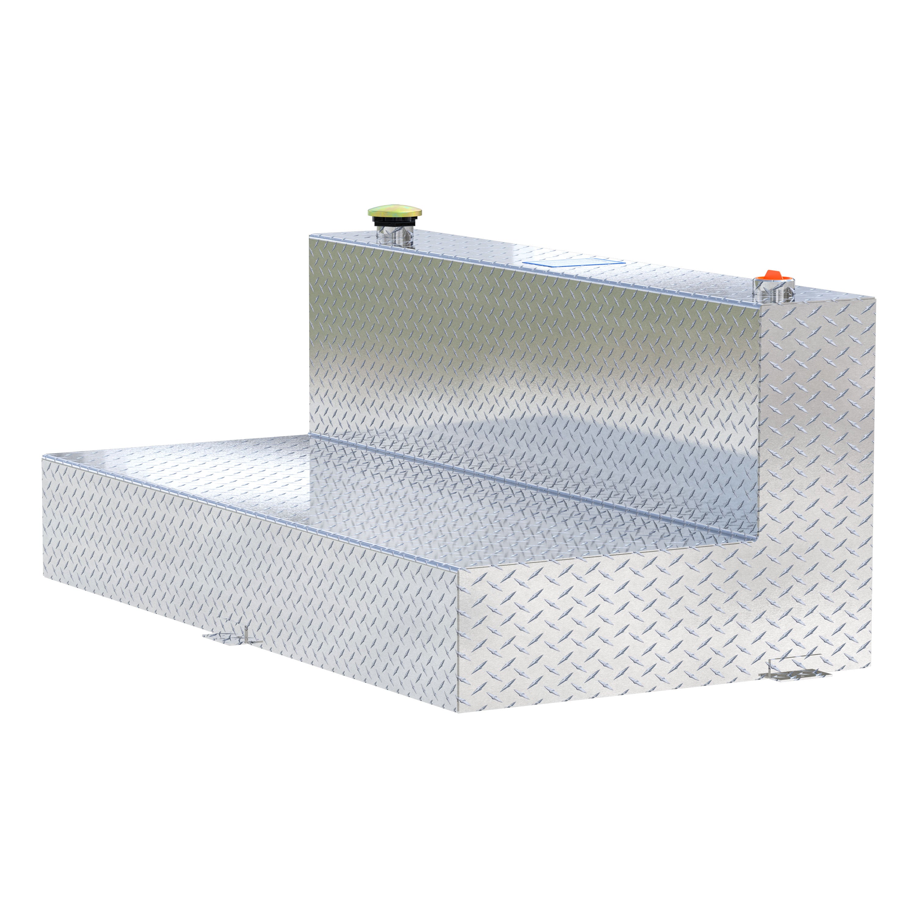 UWS TT-100-L-T-P 100-Gallon L-Shape Bright Aluminum Transfer Tank