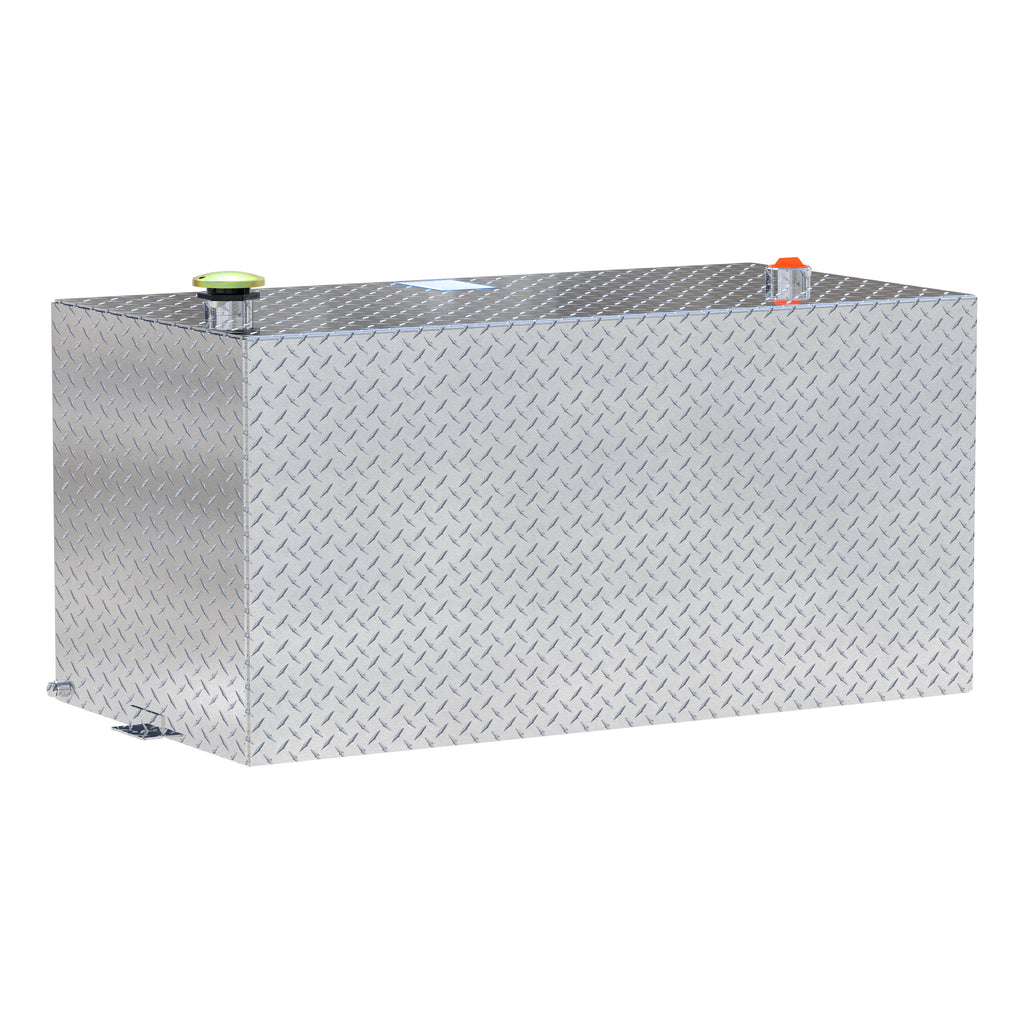 UWS TT-100-RT-T-P 100-Gallon Rectangle Bright Aluminum Transfer Tank