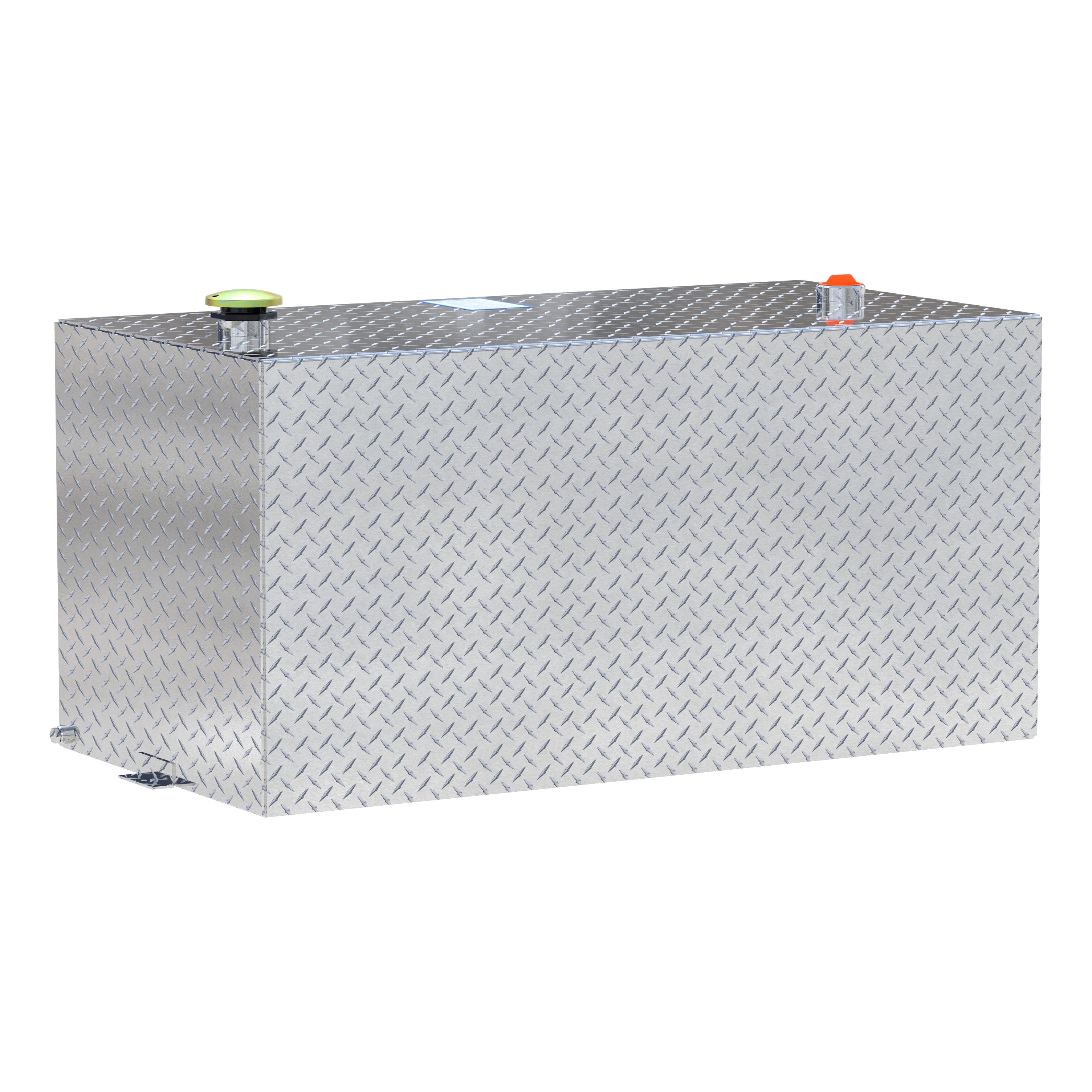 UWS TT-100-RT-T-P 100-Gallon Rectangle Bright Aluminum Transfer Tank