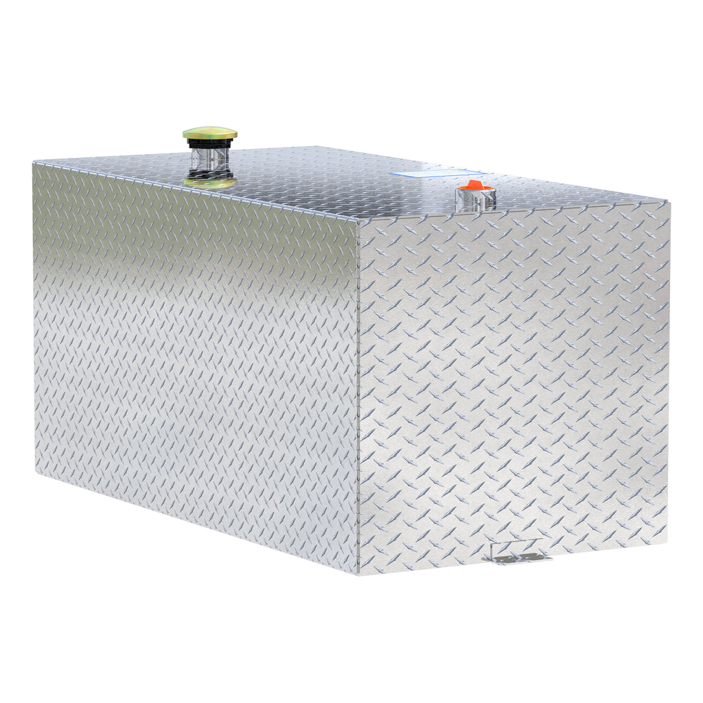 UWS TT-100-RT-T-P 100-Gallon Rectangle Bright Aluminum Transfer Tank