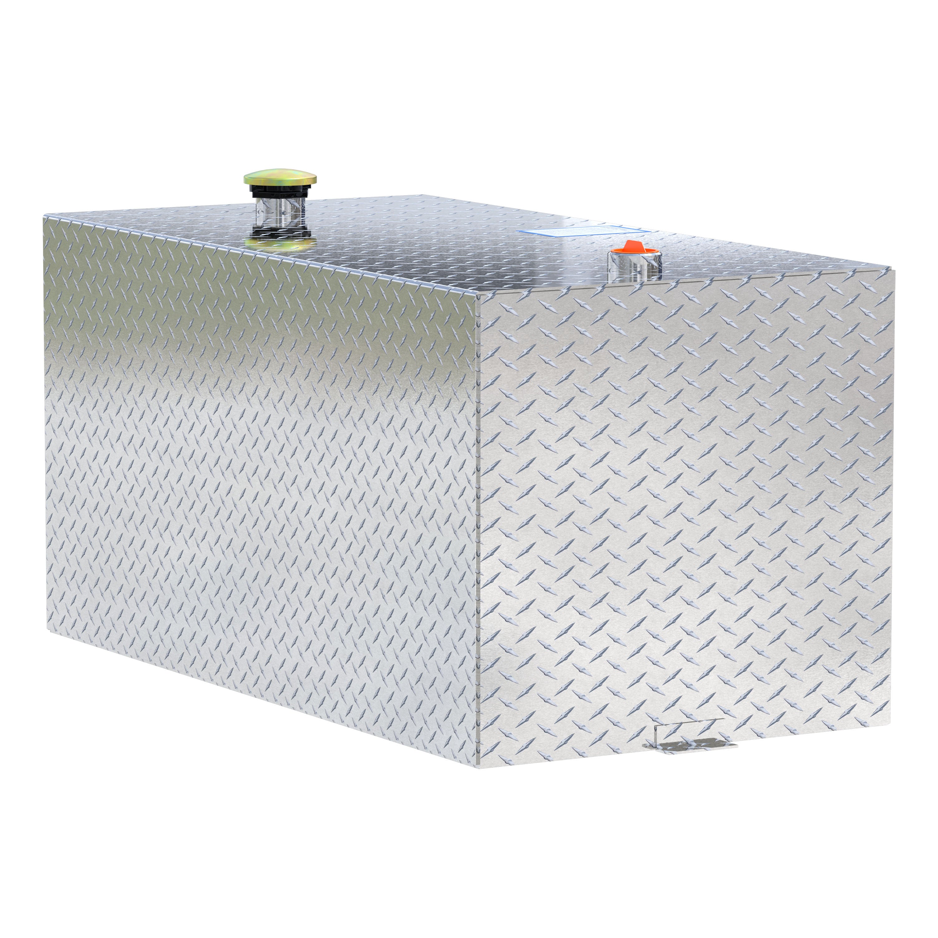 UWS TT-100-RT-T-P 100-Gallon Rectangle Bright Aluminum Transfer Tank