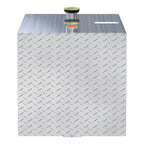 UWS TT-100-RT-T-P 100-Gallon Rectangle Bright Aluminum Transfer Tank