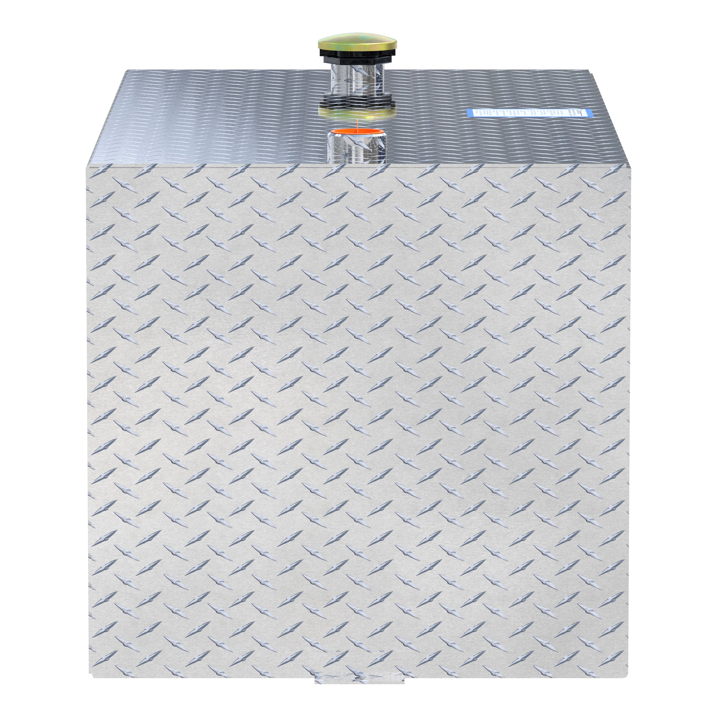 UWS TT-100-RT-T-P 100-Gallon Rectangle Bright Aluminum Transfer Tank