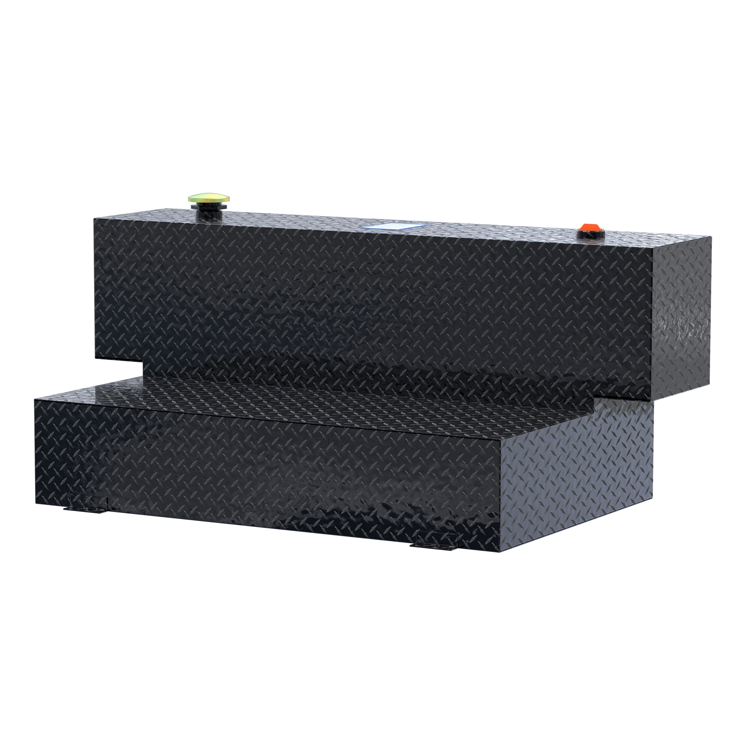 UWS TT-100HH-B Gloss Black Hammerhead-Style 100-Gallon Aluminum L-Shape Transfer Tank