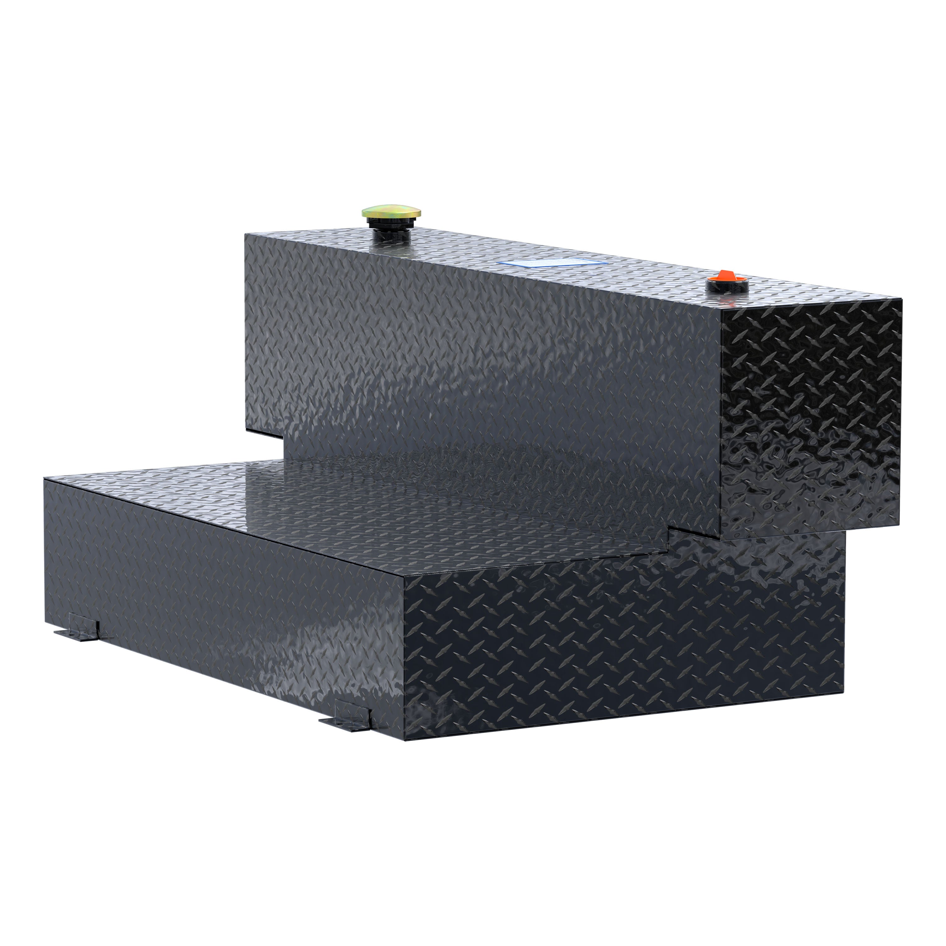 UWS TT-100HH-B Gloss Black Hammerhead-Style 100-Gallon Aluminum L-Shape Transfer Tank