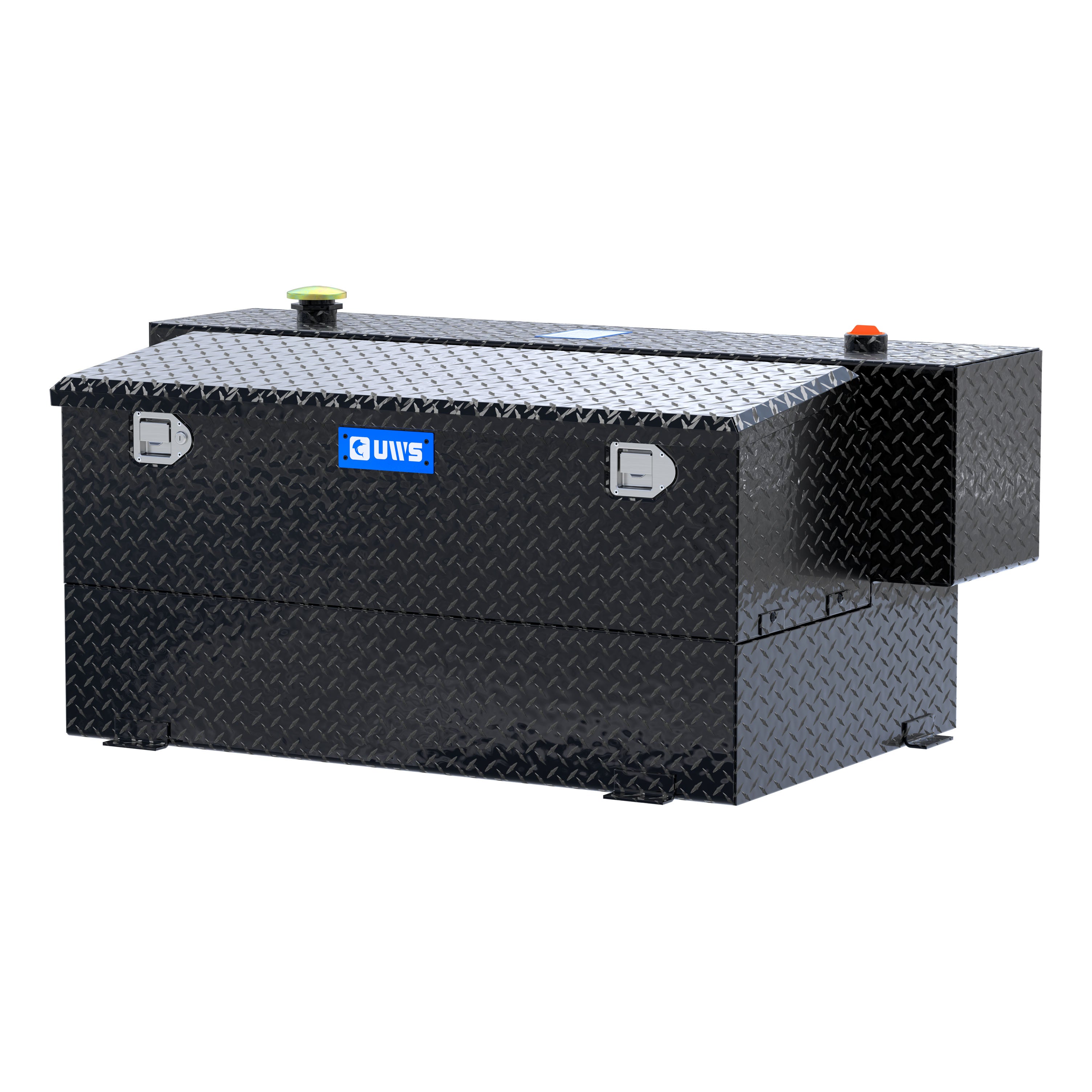 UWS TT-100HH-CB-B Gloss Black Hammerhead-Style 100-Gallon Aluminum Combo Transfer Tank