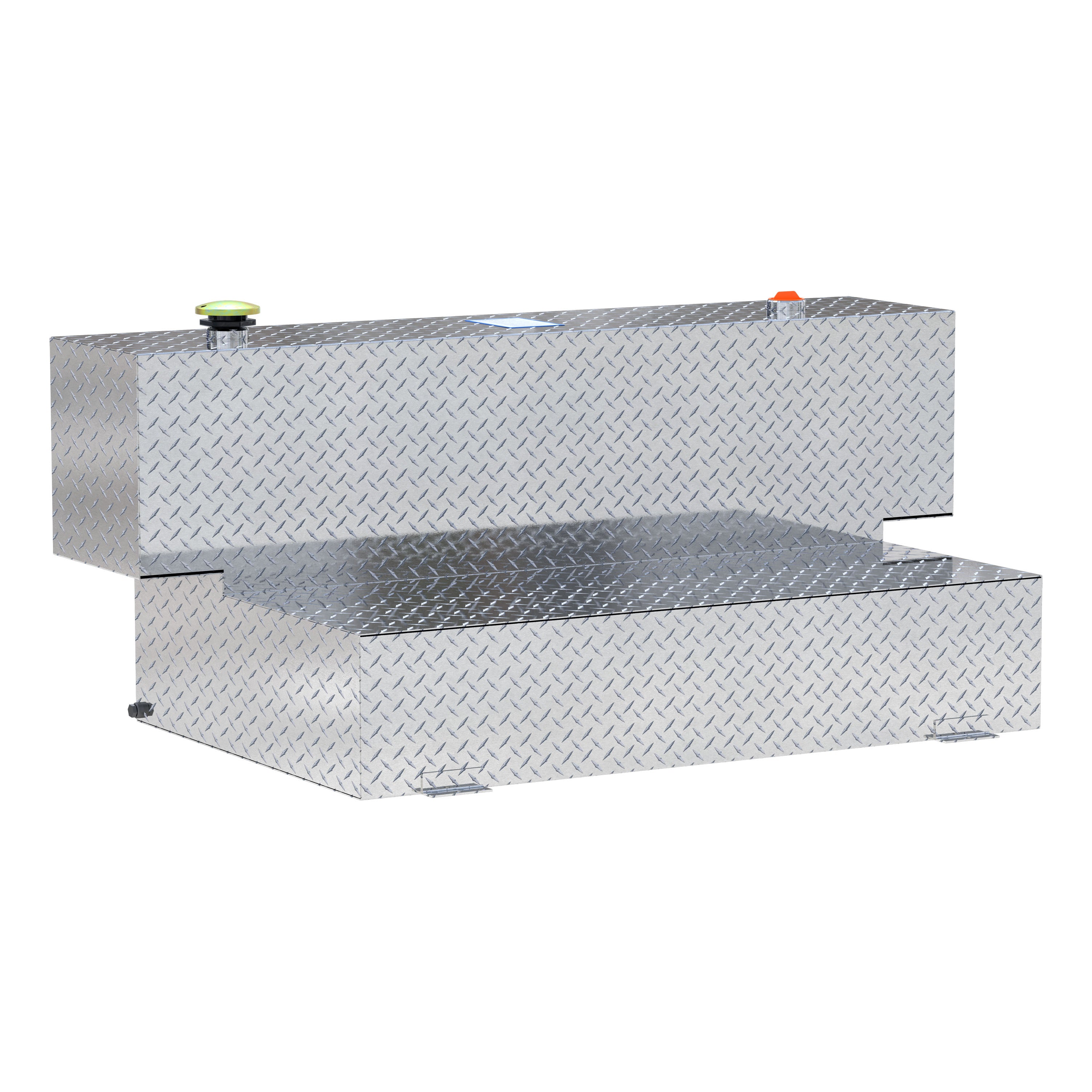 UWS TT-100HH Hammerhead-Style 100-Gallon Bright Aluminum L-Shape Transfer Tank