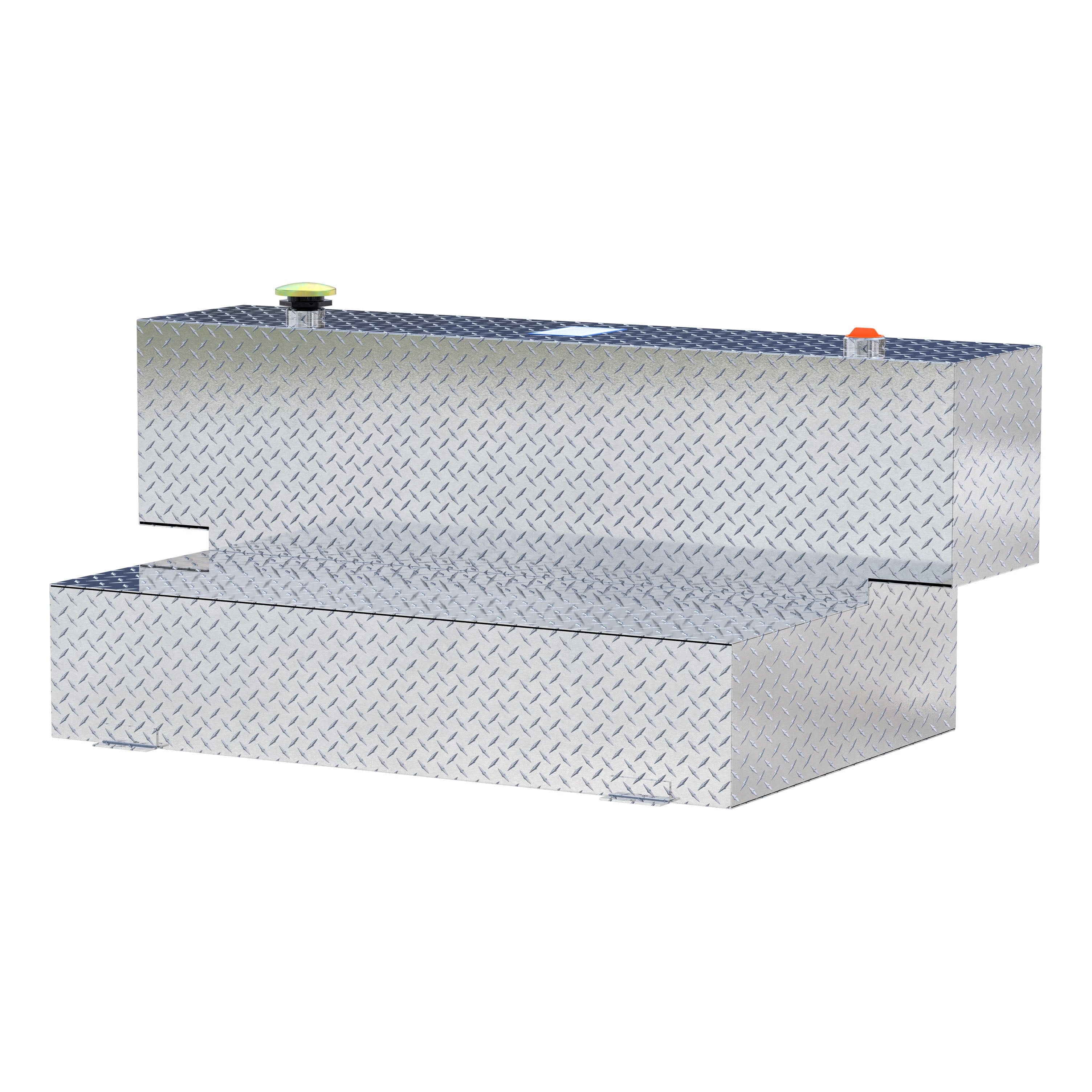 UWS TT-100HH Hammerhead-Style 100-Gallon Bright Aluminum L-Shape Transfer Tank