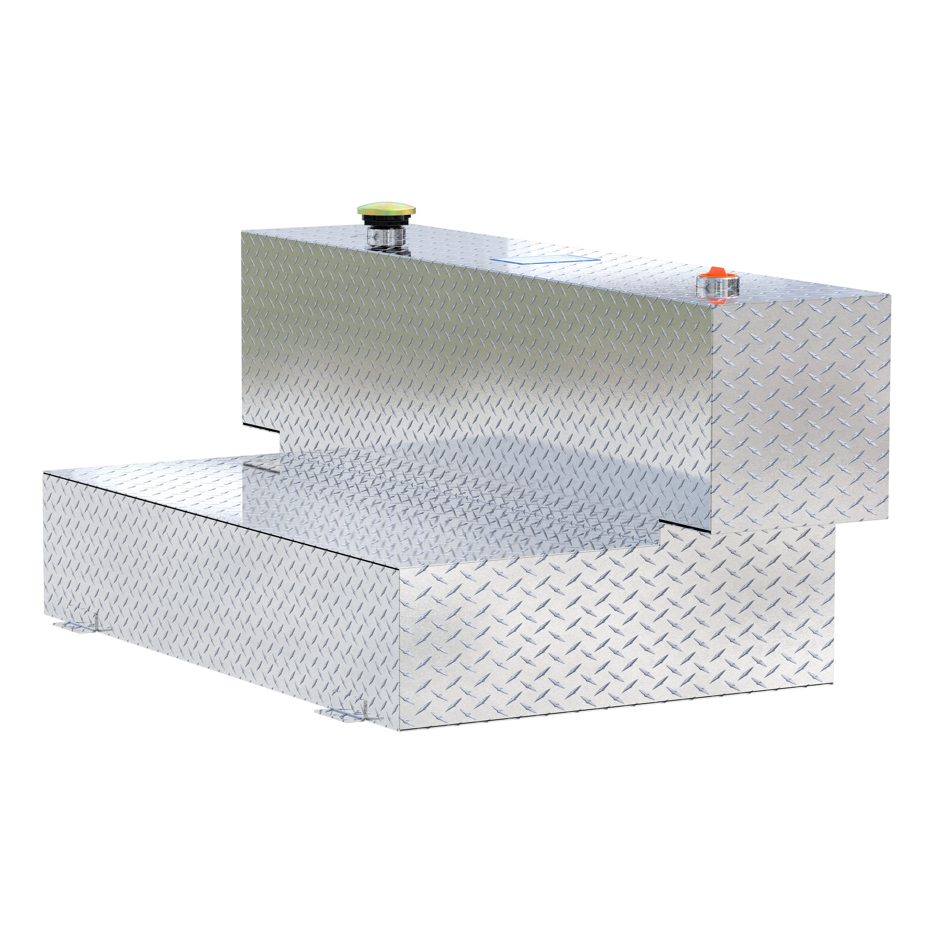 UWS TT-100HH Hammerhead-Style 100-Gallon Bright Aluminum L-Shape Transfer Tank