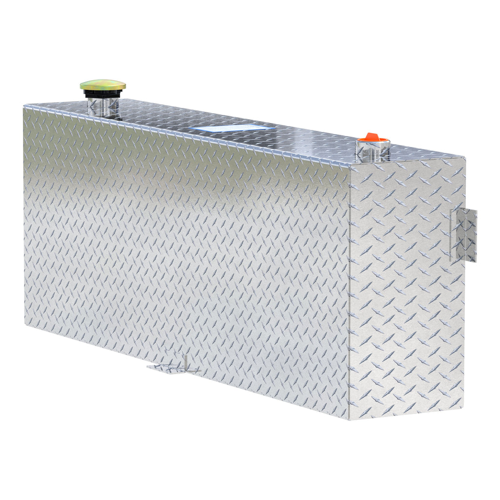 UWS TT-45-R-T-P 45-Gallon Rectangle Bright Aluminum Transfer Tank