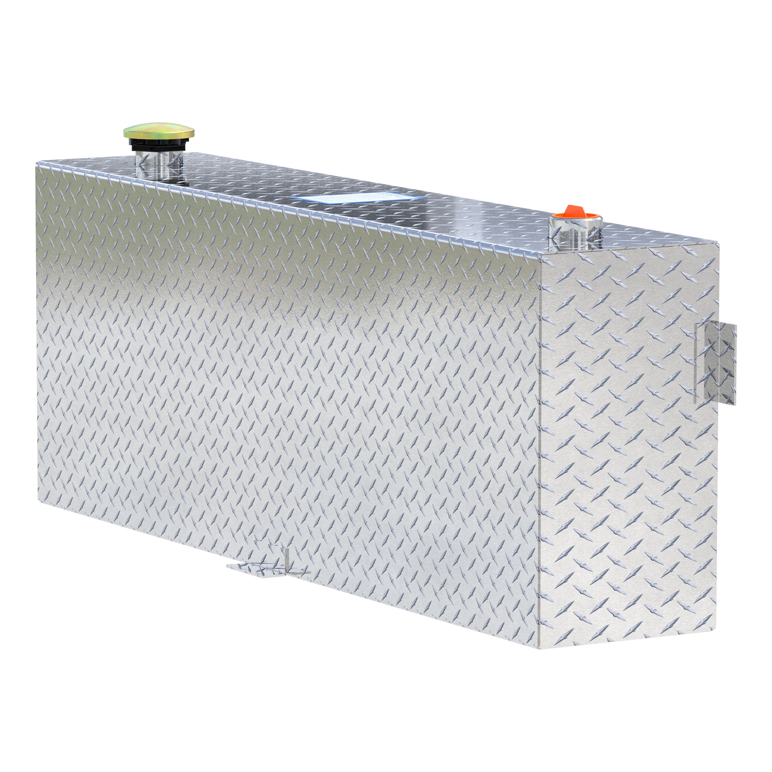 UWS TT-45-R-T-P 45-Gallon Rectangle Bright Aluminum Transfer Tank