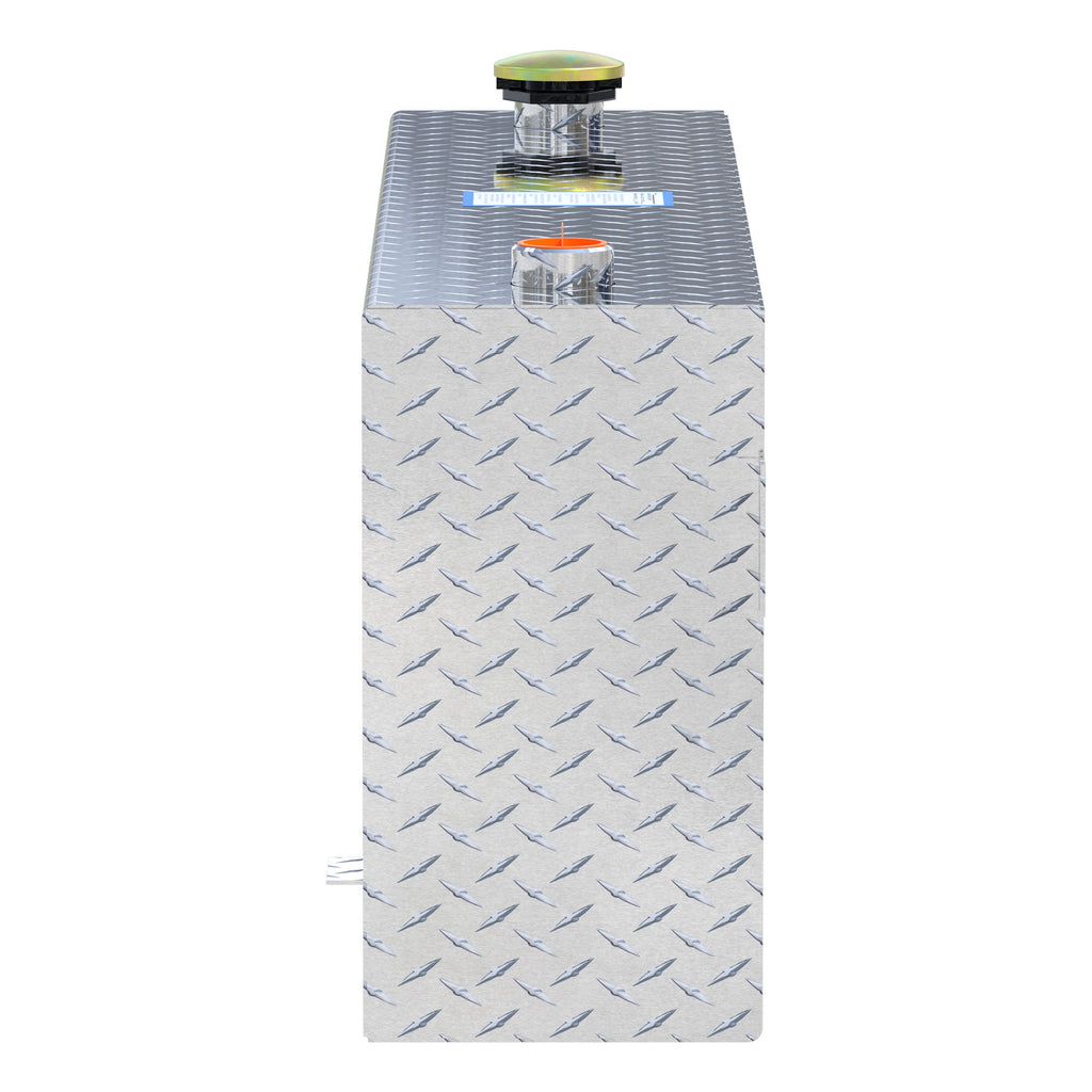 UWS TT-45-R-T-P 45-Gallon Rectangle Bright Aluminum Transfer Tank