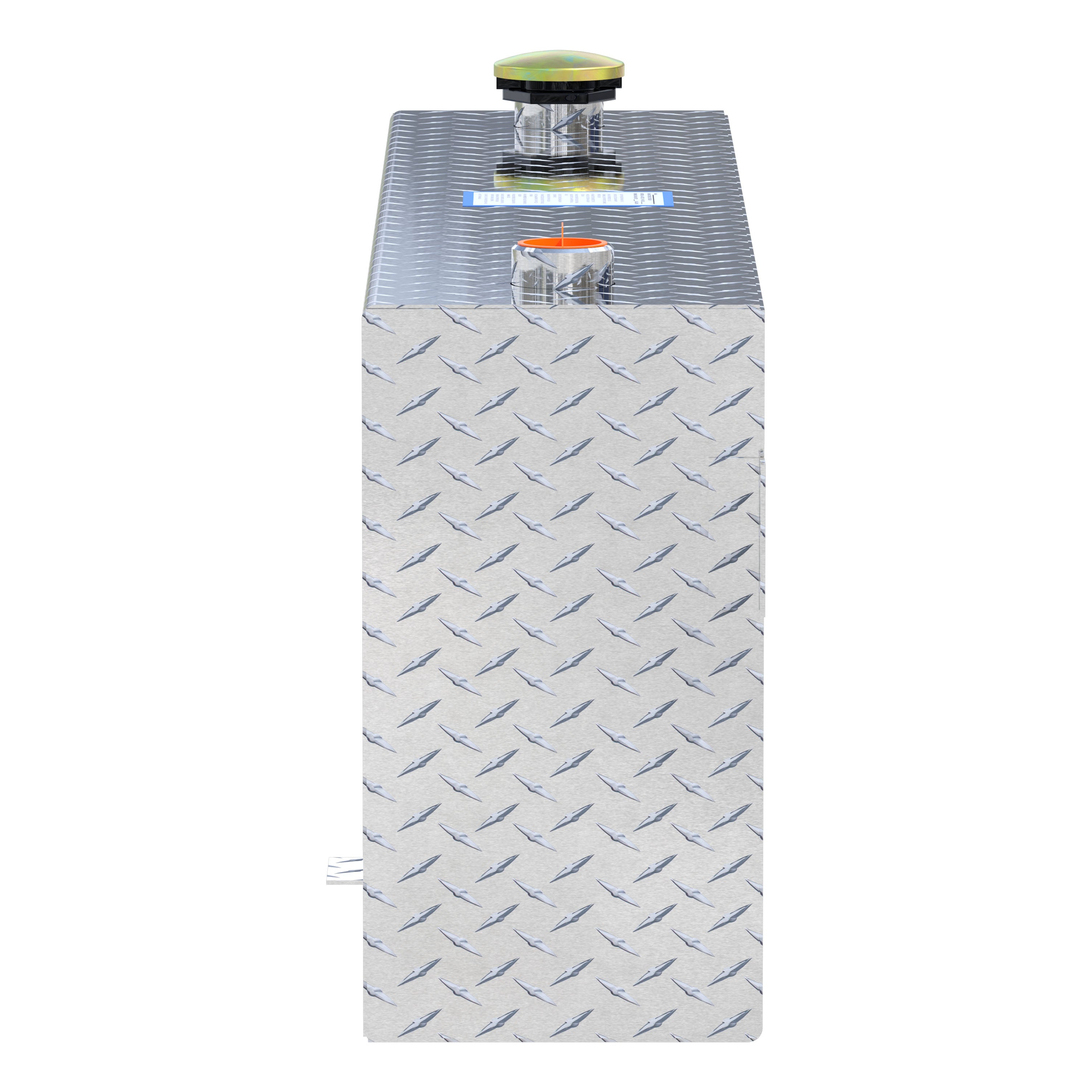 UWS TT-45-R-T-P 45-Gallon Rectangle Bright Aluminum Transfer Tank