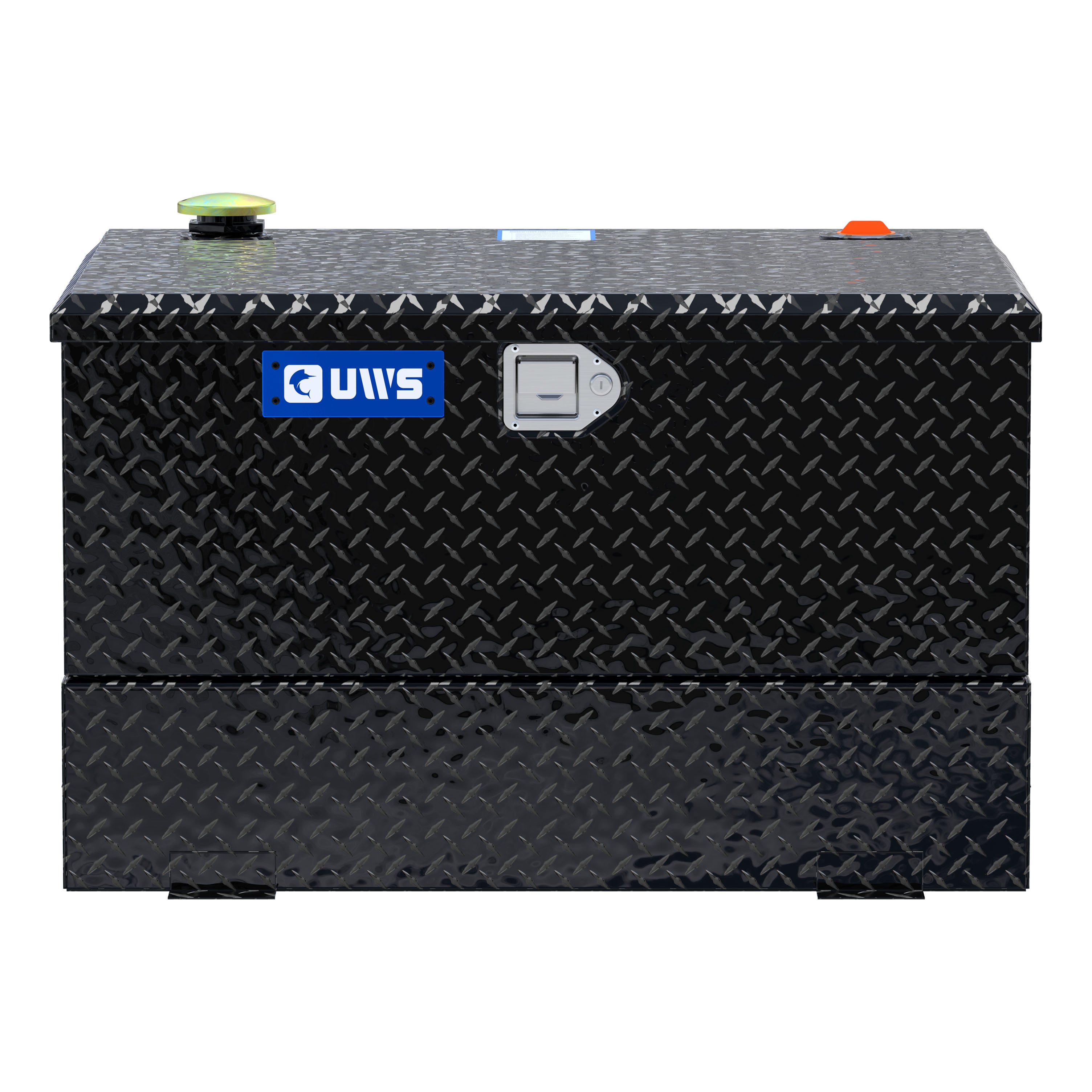 UWS TT-50-COMBO-BLK Gloss Black 50-Gallon Combo Aluminum Transfer Tank