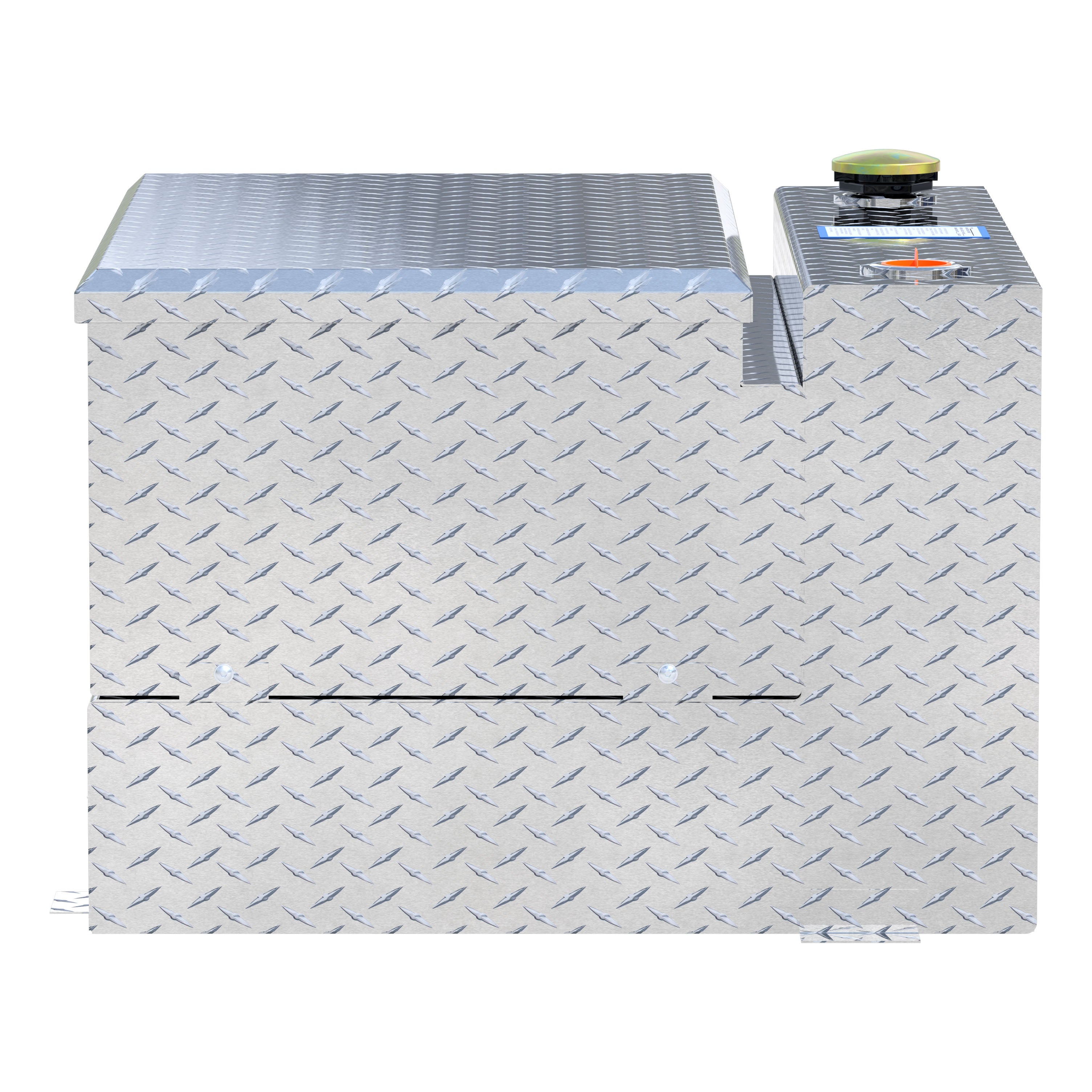 UWS TT-50-COMBO 50-Gallon Combo Bright Aluminum Transfer Tank