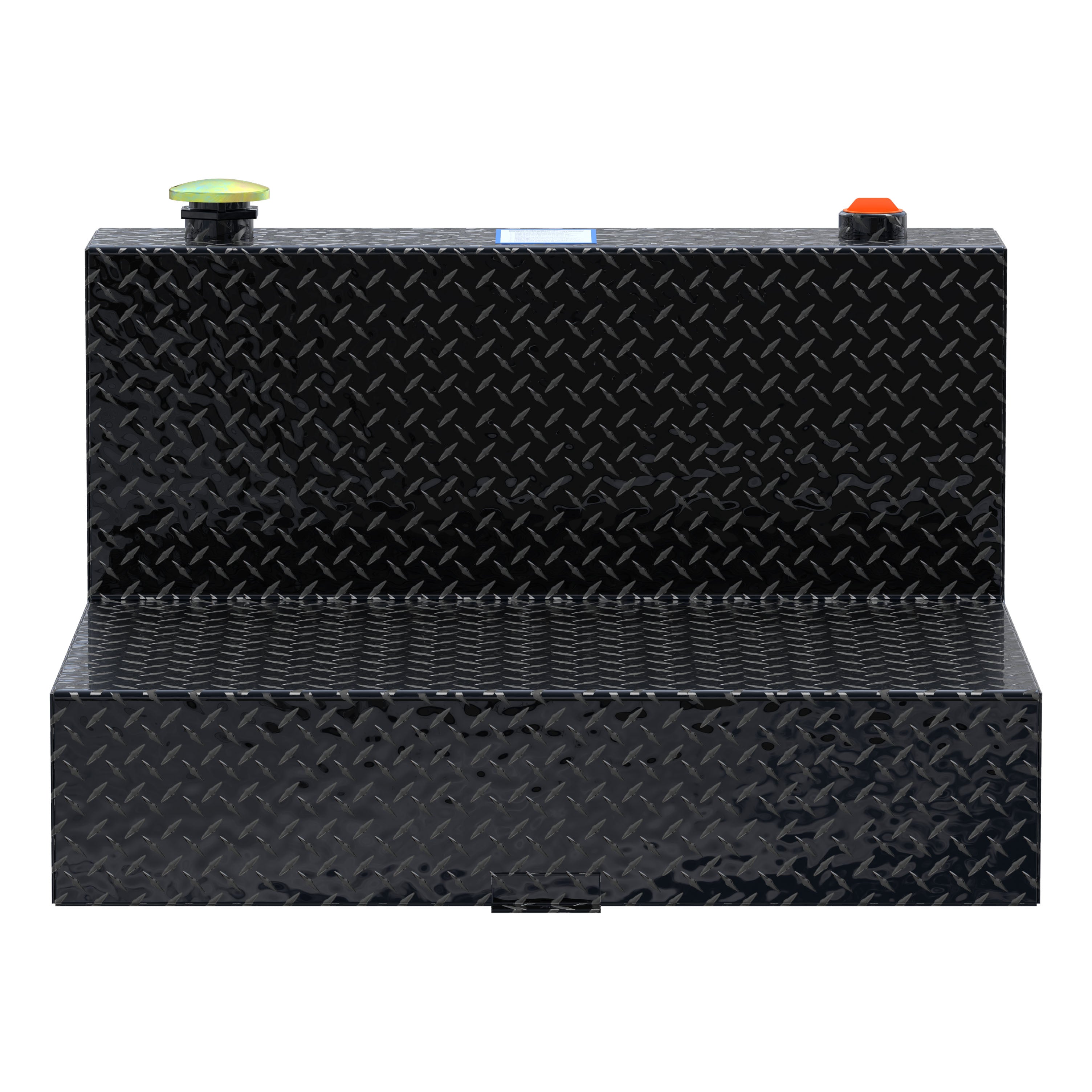 UWS TT-50-L-T-P-BLK Gloss Black 50-Gallon L-Shape Aluminum Transfer Tank