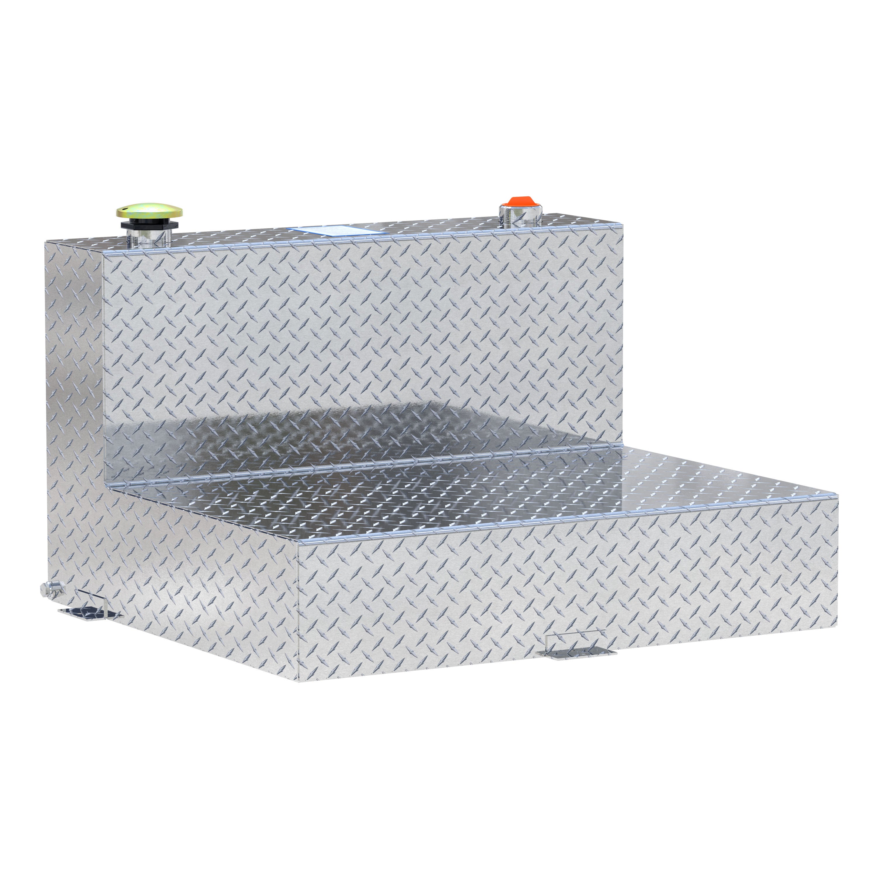 UWS TT-50-L-T-P 50-Gallon L-Shape Bright Aluminum Transfer Tank