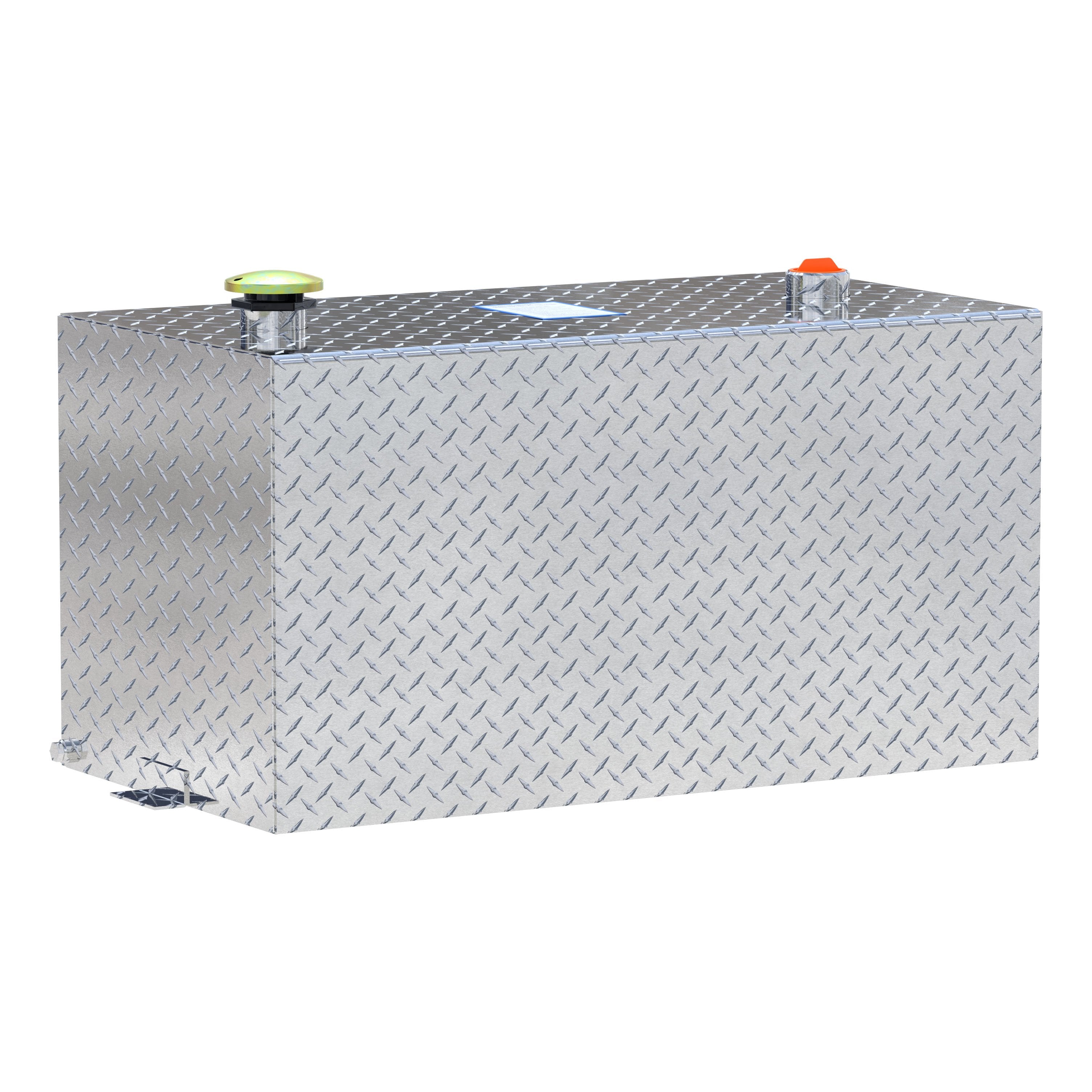 UWS TT-50-R-T-P 50-Gallon Rectangle Bright Aluminum Transfer Tank