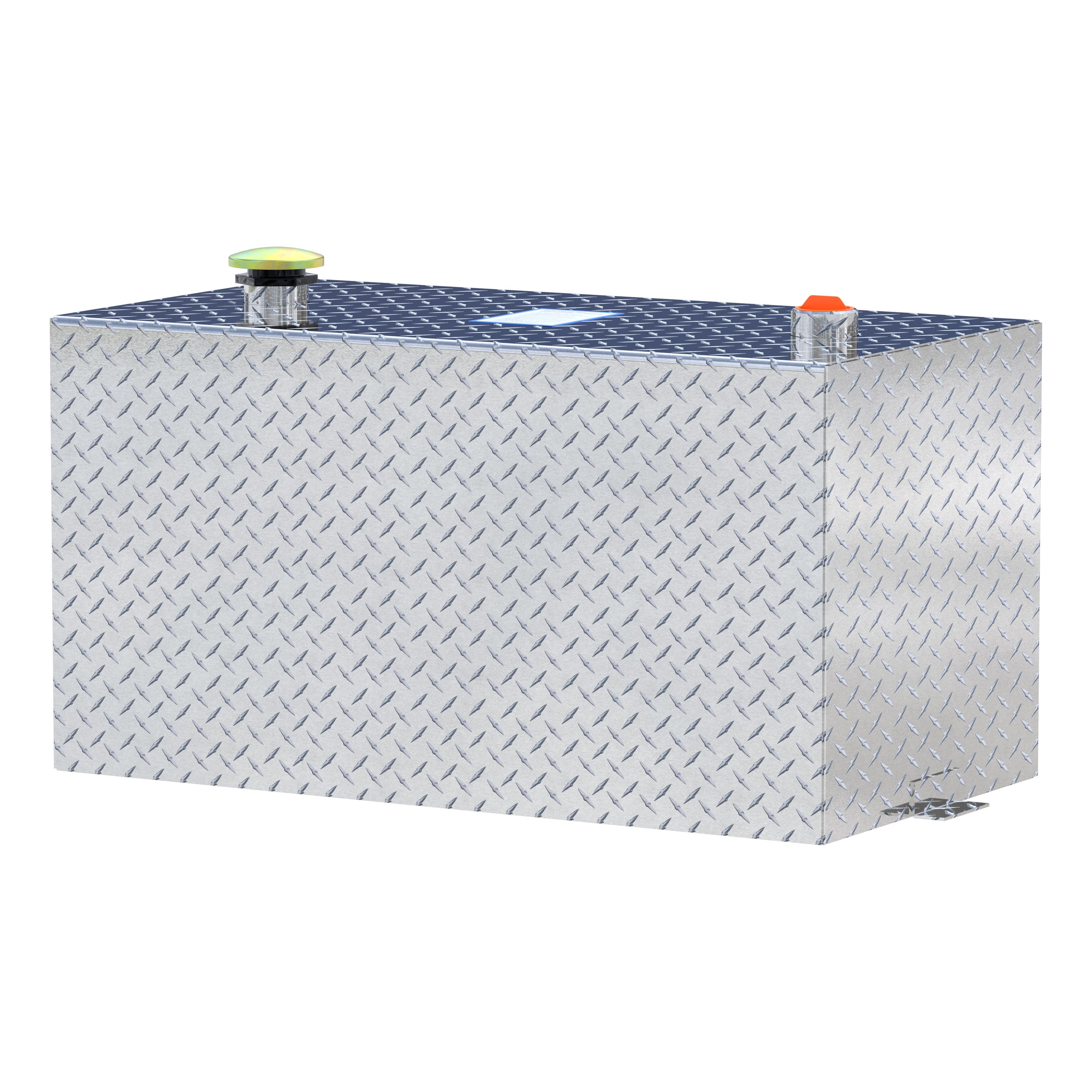 UWS TT-50-R-T-P 50-Gallon Rectangle Bright Aluminum Transfer Tank