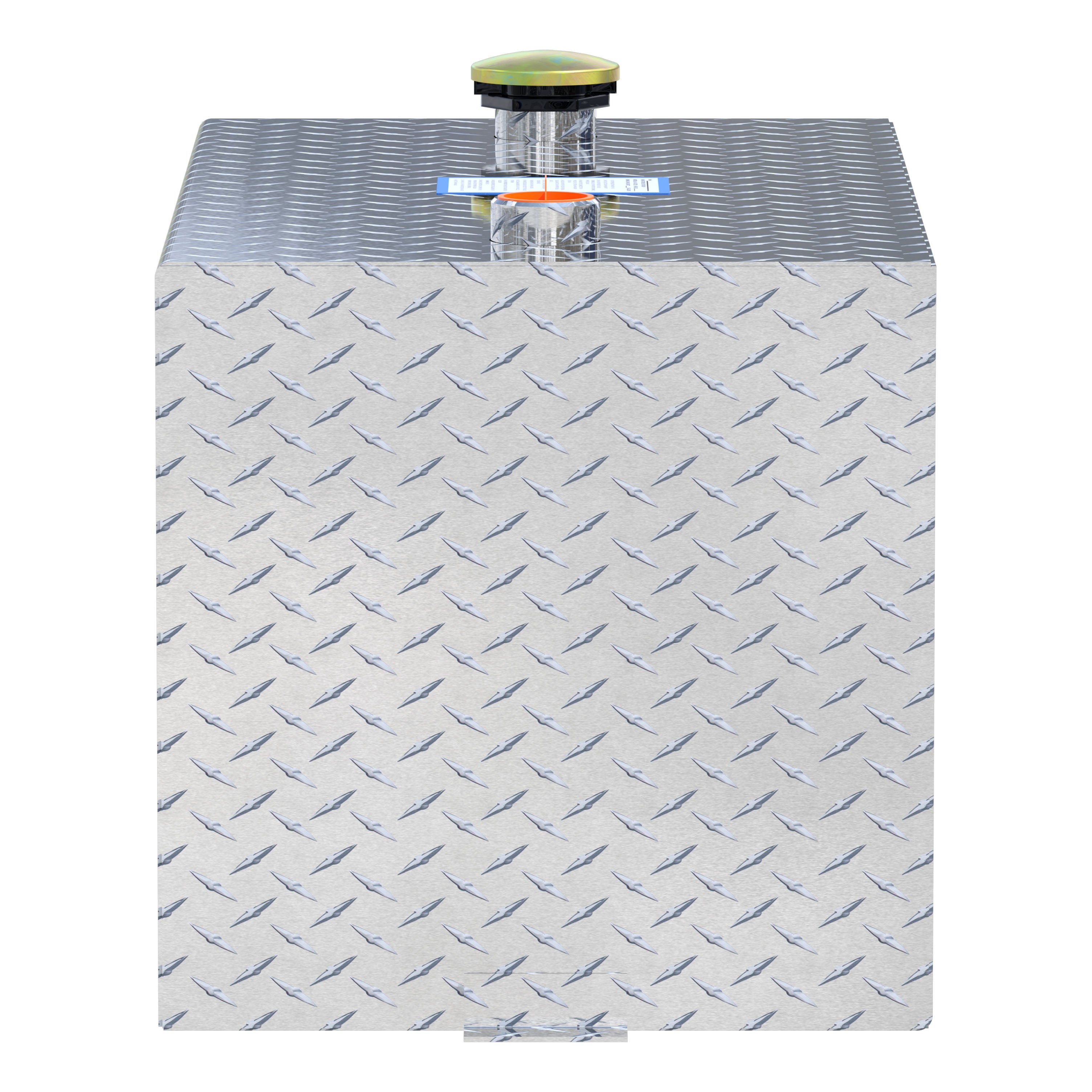 UWS TT-50-R-T-P 50-Gallon Rectangle Bright Aluminum Transfer Tank