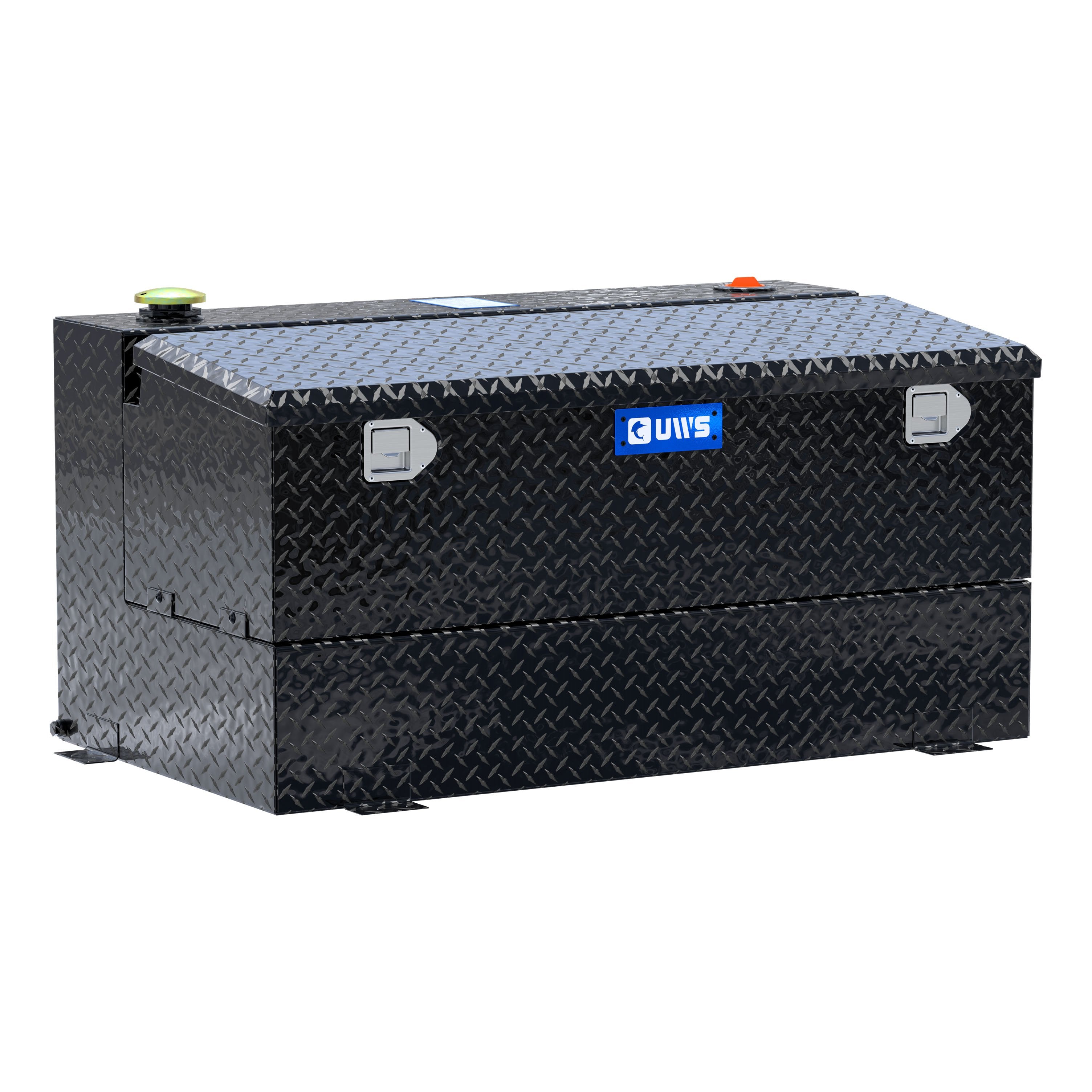 UWS TT-75-COMBO-BLK Gloss Black 75-Gallon Combo Aluminum Transfer Tank