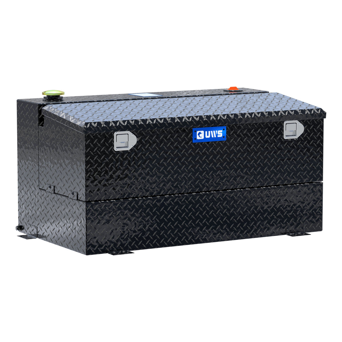 UWS TT-75-COMBO-BLK Gloss Black 75-Gallon Combo Aluminum Transfer Tank