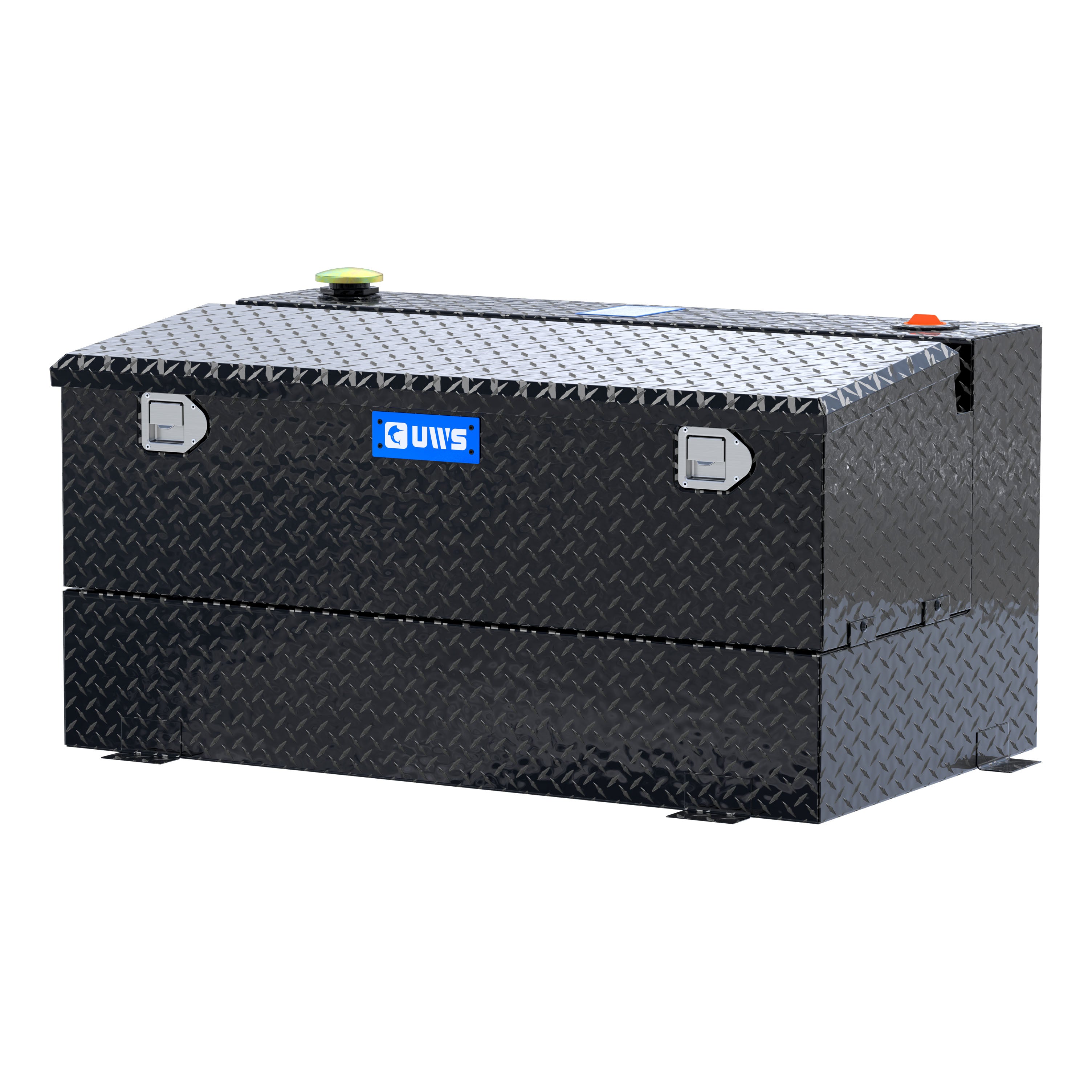 UWS TT-75-COMBO-BLK Gloss Black 75-Gallon Combo Aluminum Transfer Tank