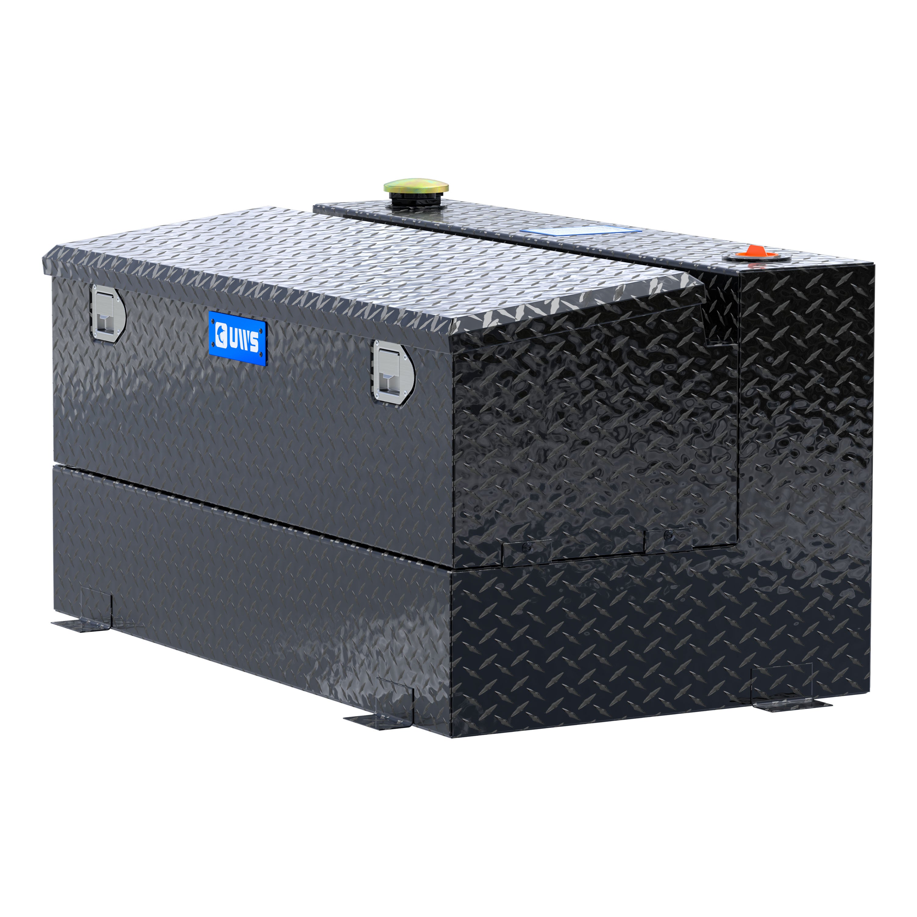 UWS TT-75-COMBO-BLK Gloss Black 75-Gallon Combo Aluminum Transfer Tank