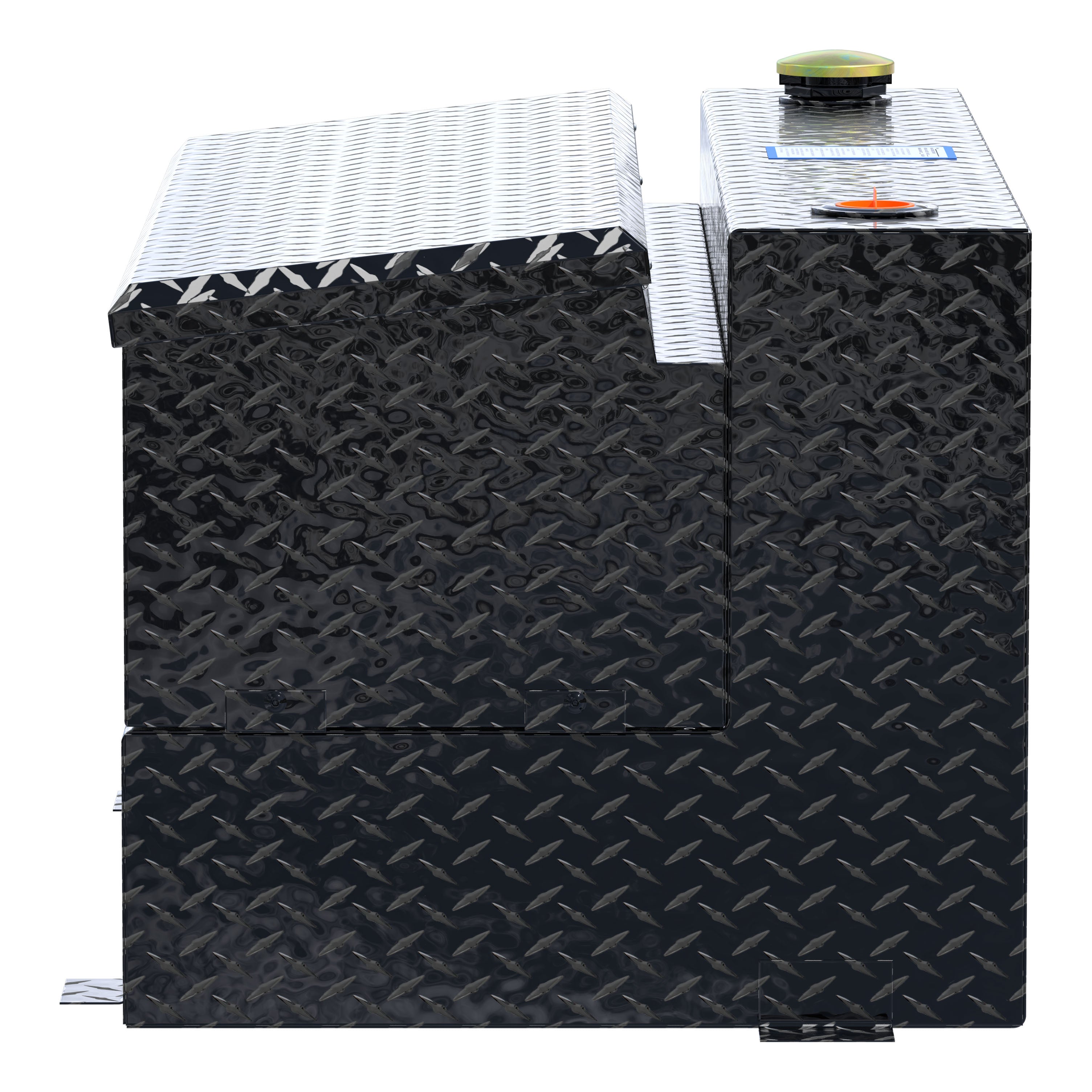 UWS TT-75-COMBO-BLK Gloss Black 75-Gallon Combo Aluminum Transfer Tank