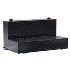 UWS TT-75-L-T-P-BLK Gloss Black 75-Gallon L-Shape Aluminum Transfer Tank