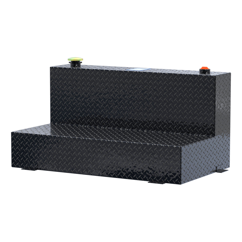 UWS TT-75-L-T-P-BLK Gloss Black 75-Gallon L-Shape Aluminum Transfer Tank