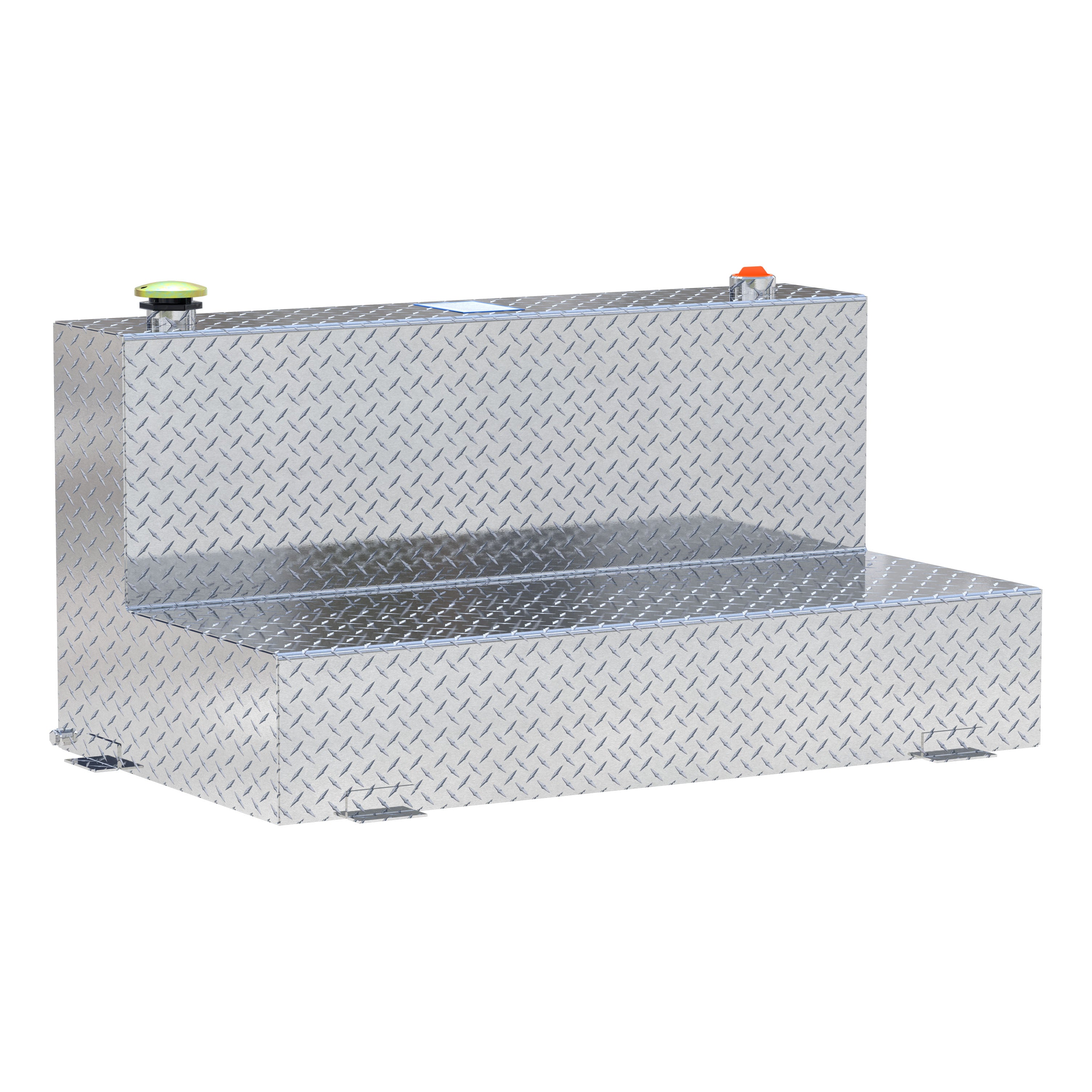 UWS TT-75-L-T-P 75-Gallon L-Shape Bright Aluminum Transfer Tank