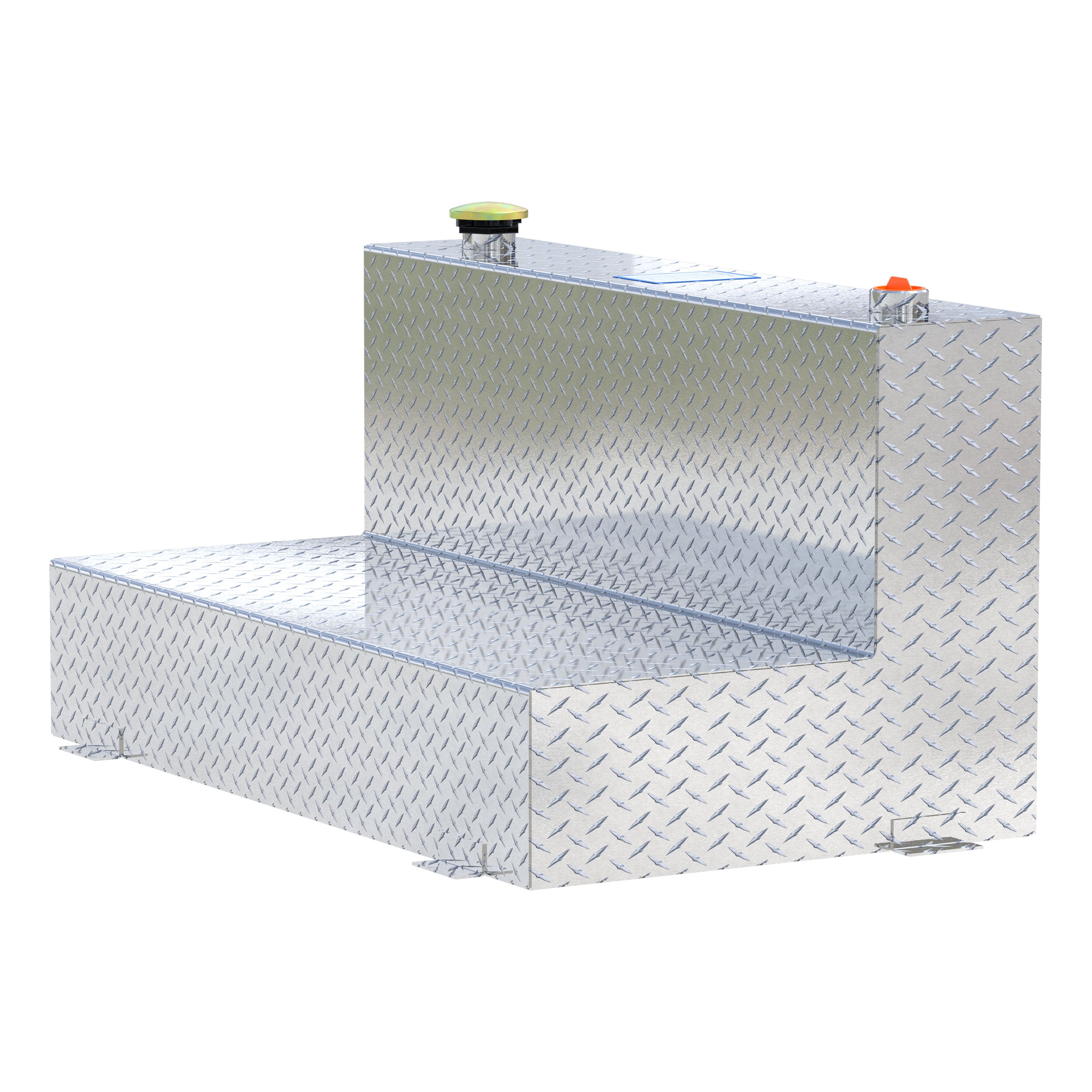 UWS TT-75-L-T-P 75-Gallon L-Shape Bright Aluminum Transfer Tank