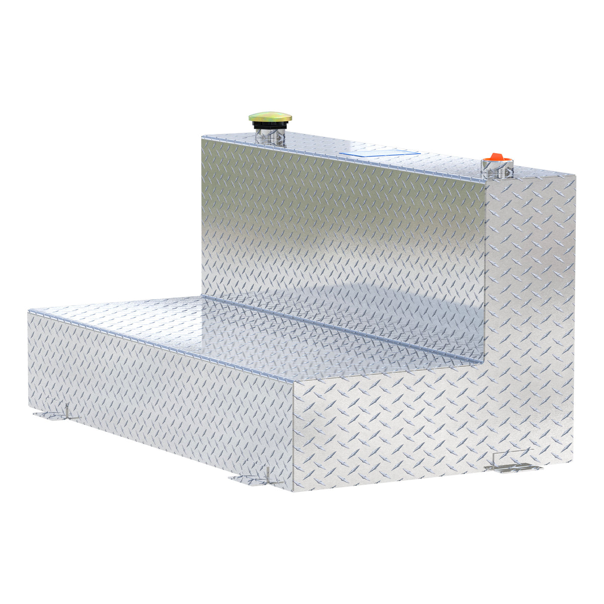 UWS TT-75-L-T-P 75-Gallon L-Shape Bright Aluminum Transfer Tank