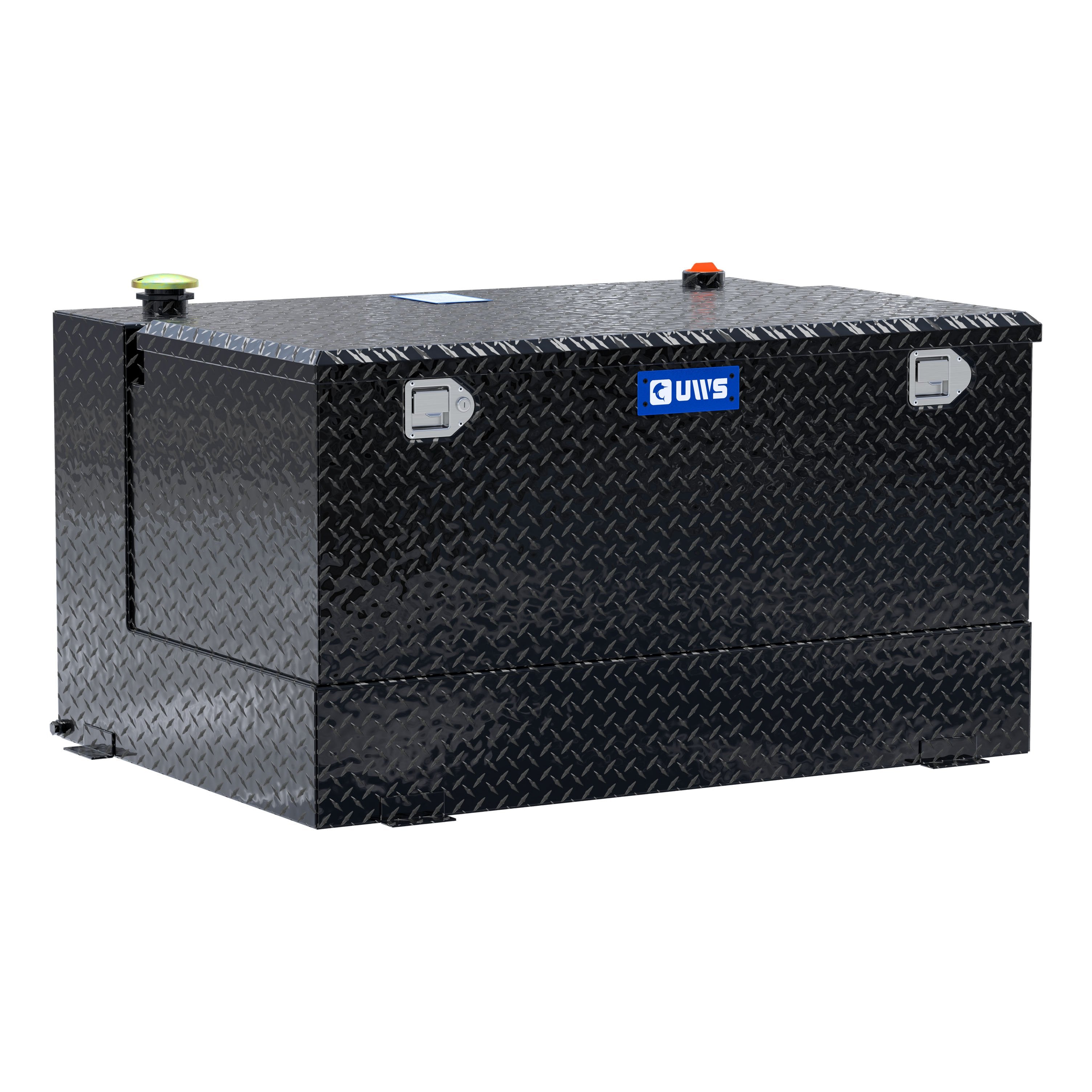 UWS TT-85-COMBO-BLK Gloss Black 85-Gallon Combo Aluminum Transfer Tank