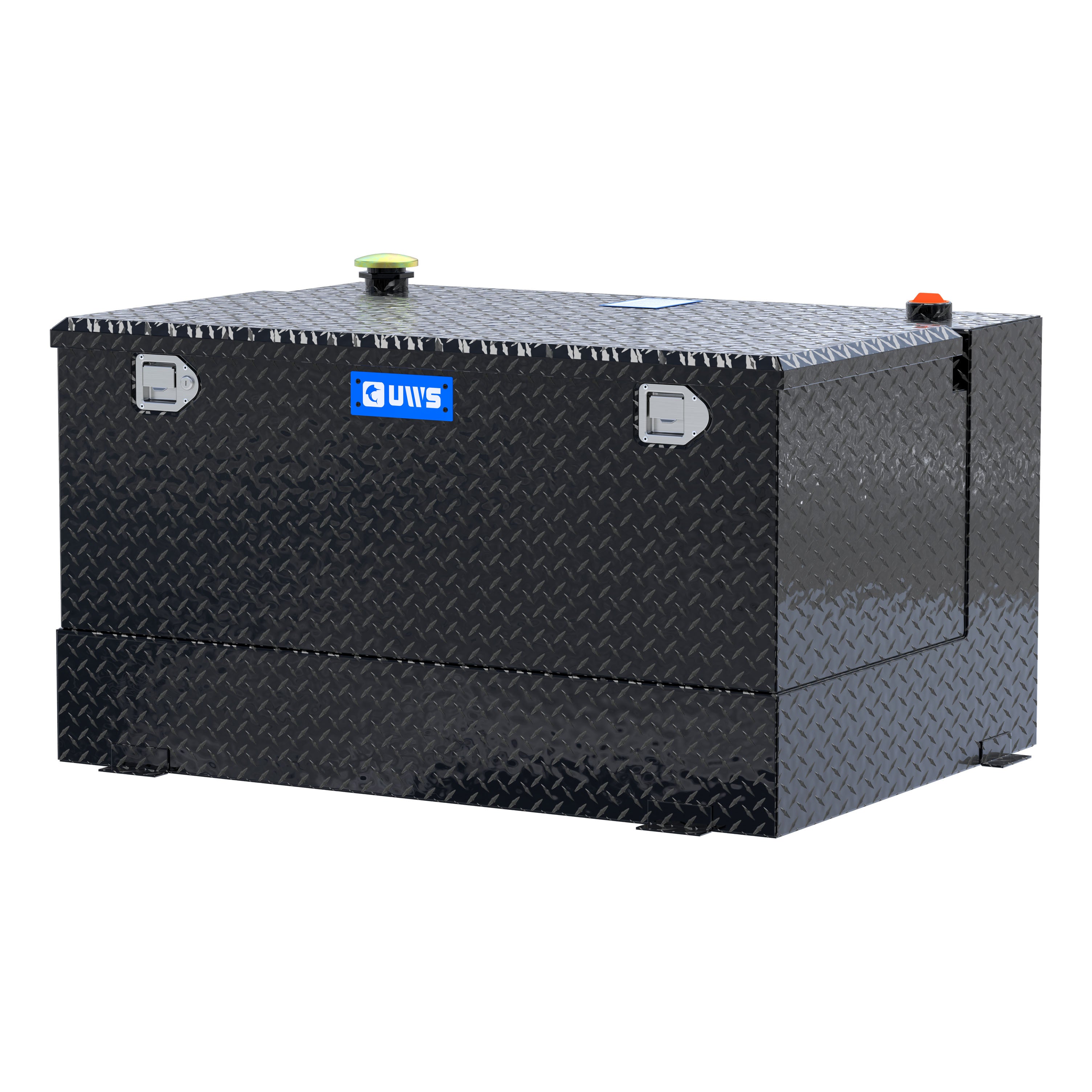 UWS TT-85-COMBO-BLK Gloss Black 85-Gallon Combo Aluminum Transfer Tank