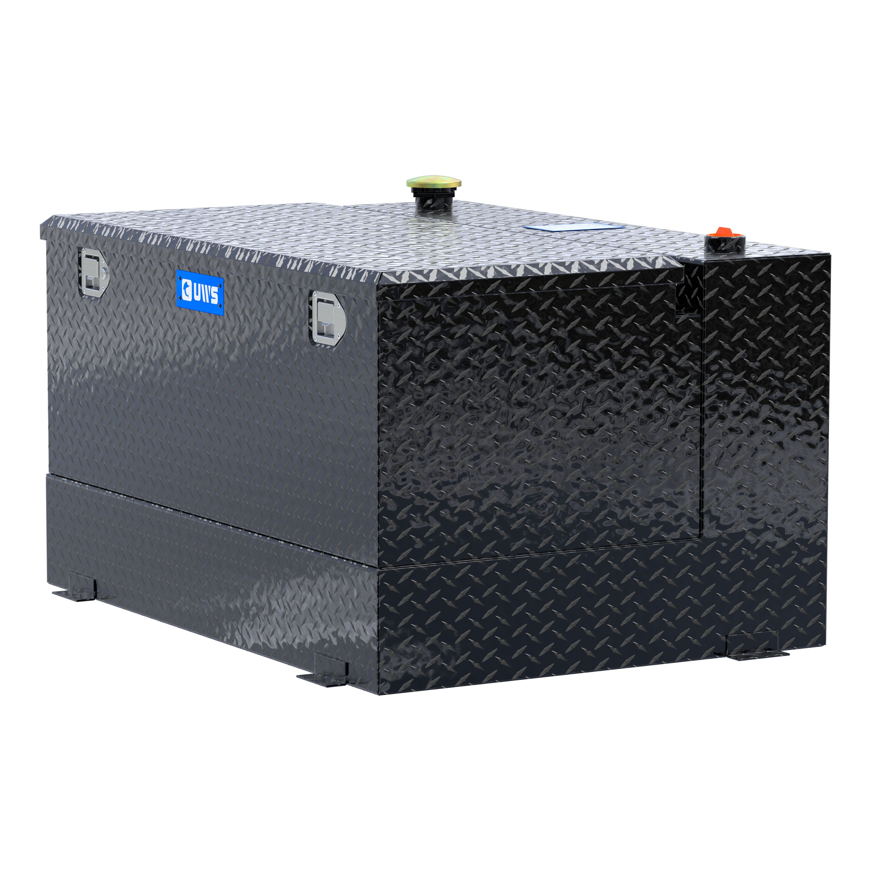 UWS TT-85-COMBO-BLK Gloss Black 85-Gallon Combo Aluminum Transfer Tank