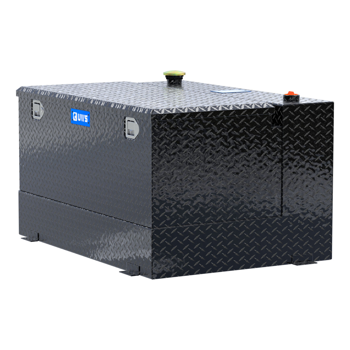 UWS TT-85-COMBO-BLK Gloss Black 85-Gallon Combo Aluminum Transfer Tank