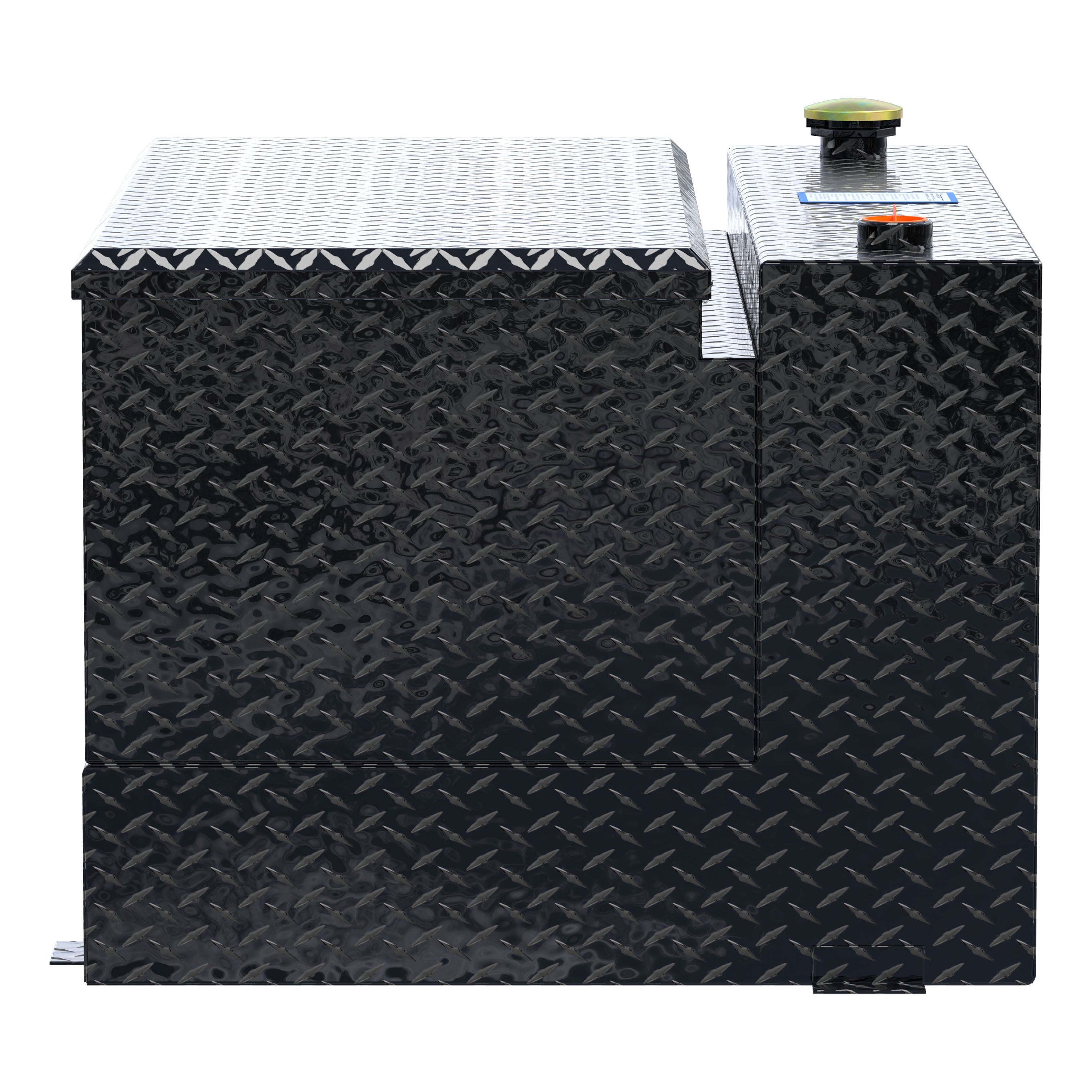 UWS TT-85-COMBO-BLK Gloss Black 85-Gallon Combo Aluminum Transfer Tank