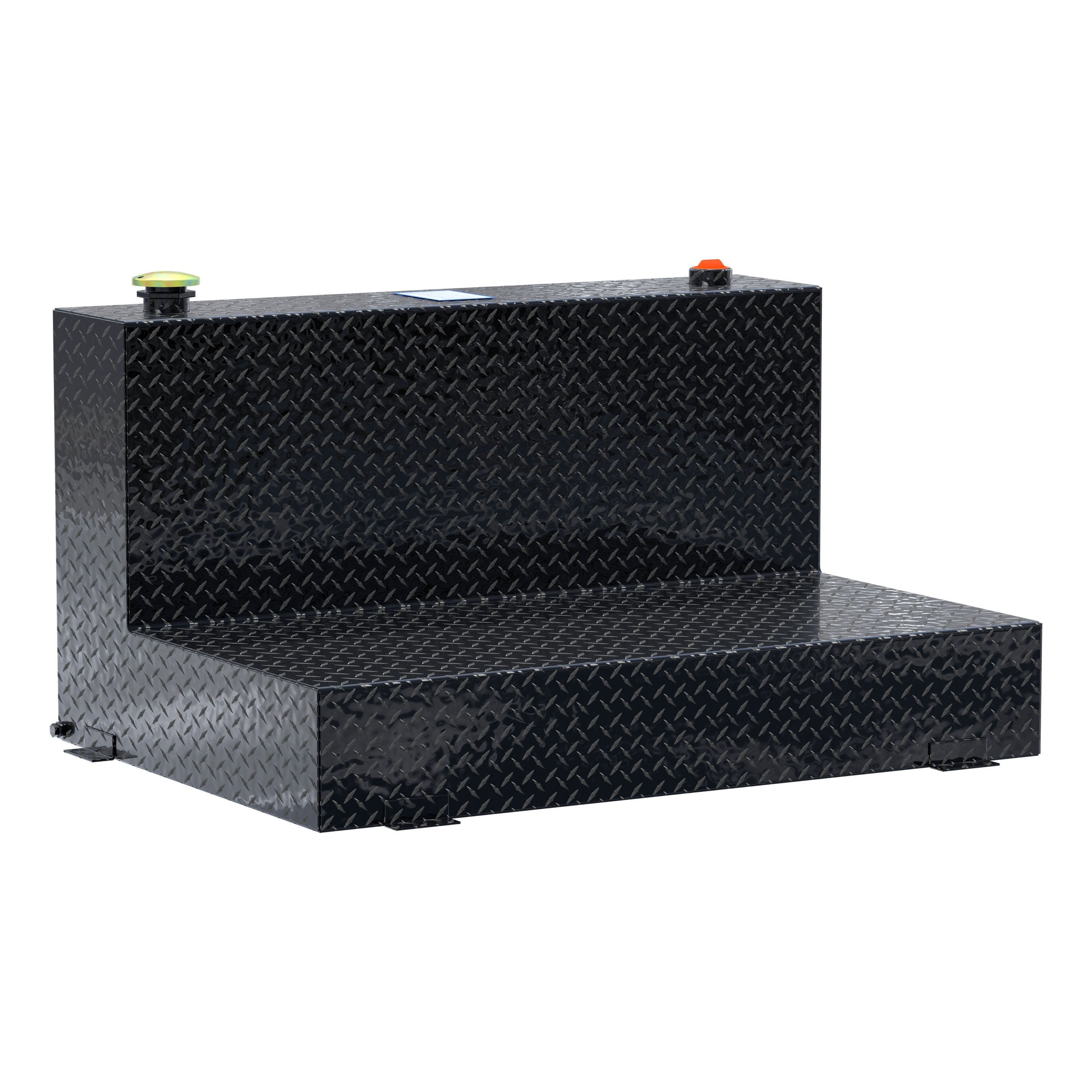 UWS TT-85-L-T-P-BLK Gloss Black 85-Gallon L-Shape Aluminum Transfer Tank
