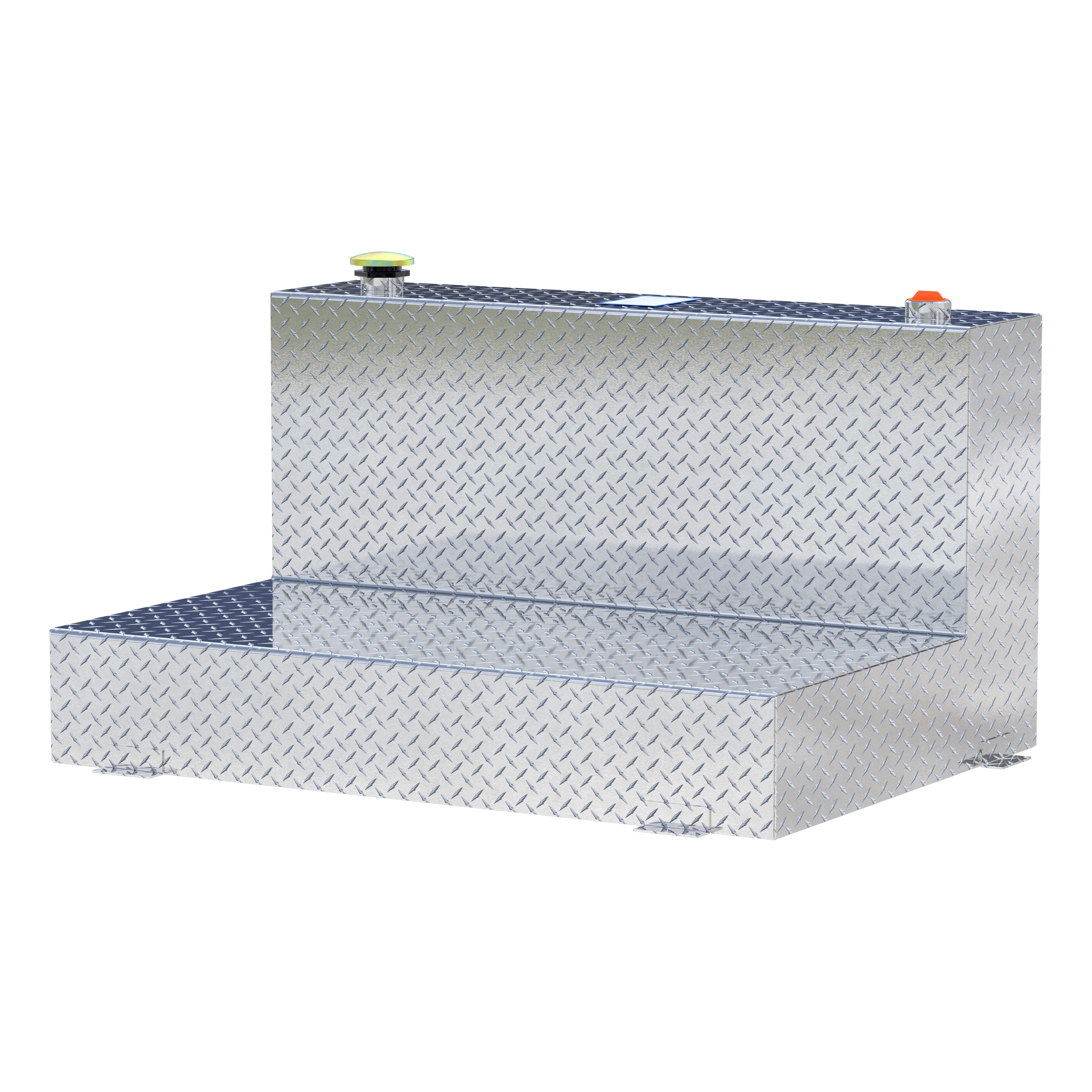 UWS TT-85-L-T-P 85-Gallon L-Shape Bright Aluminum Transfer Tank